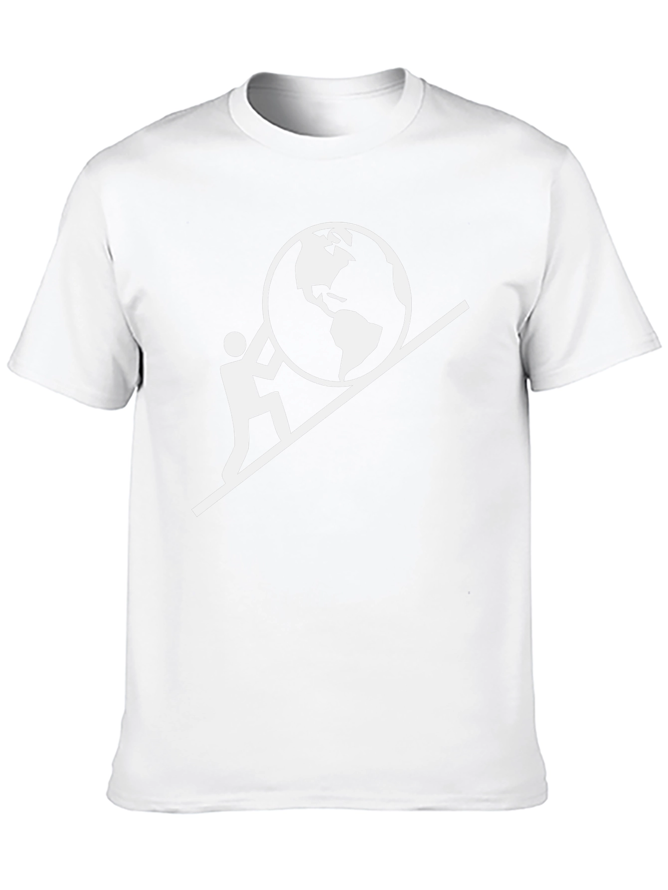 Mans World On His Shoulders Graphic T-Shirt