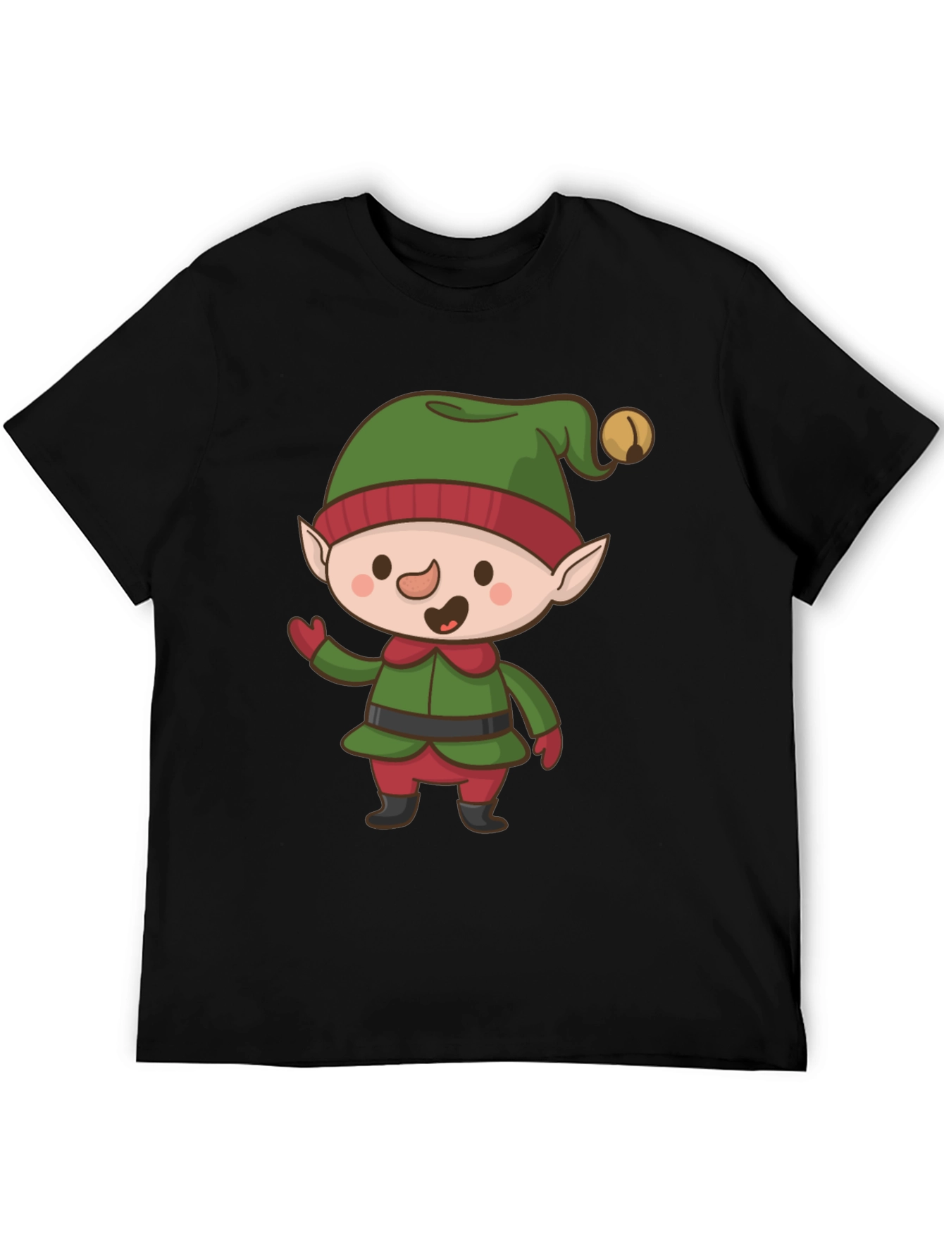 Festive Elf Graphic Tee - Holiday Cheer!