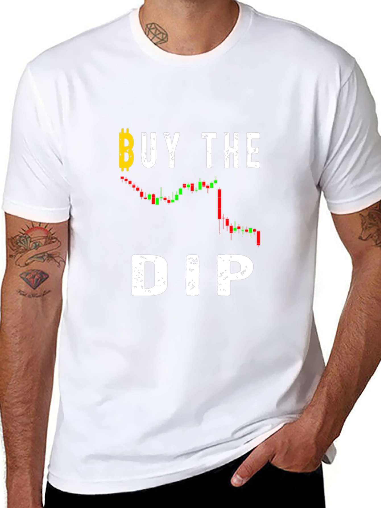 Buy The Dip Bitcoin Chart T-Shirt