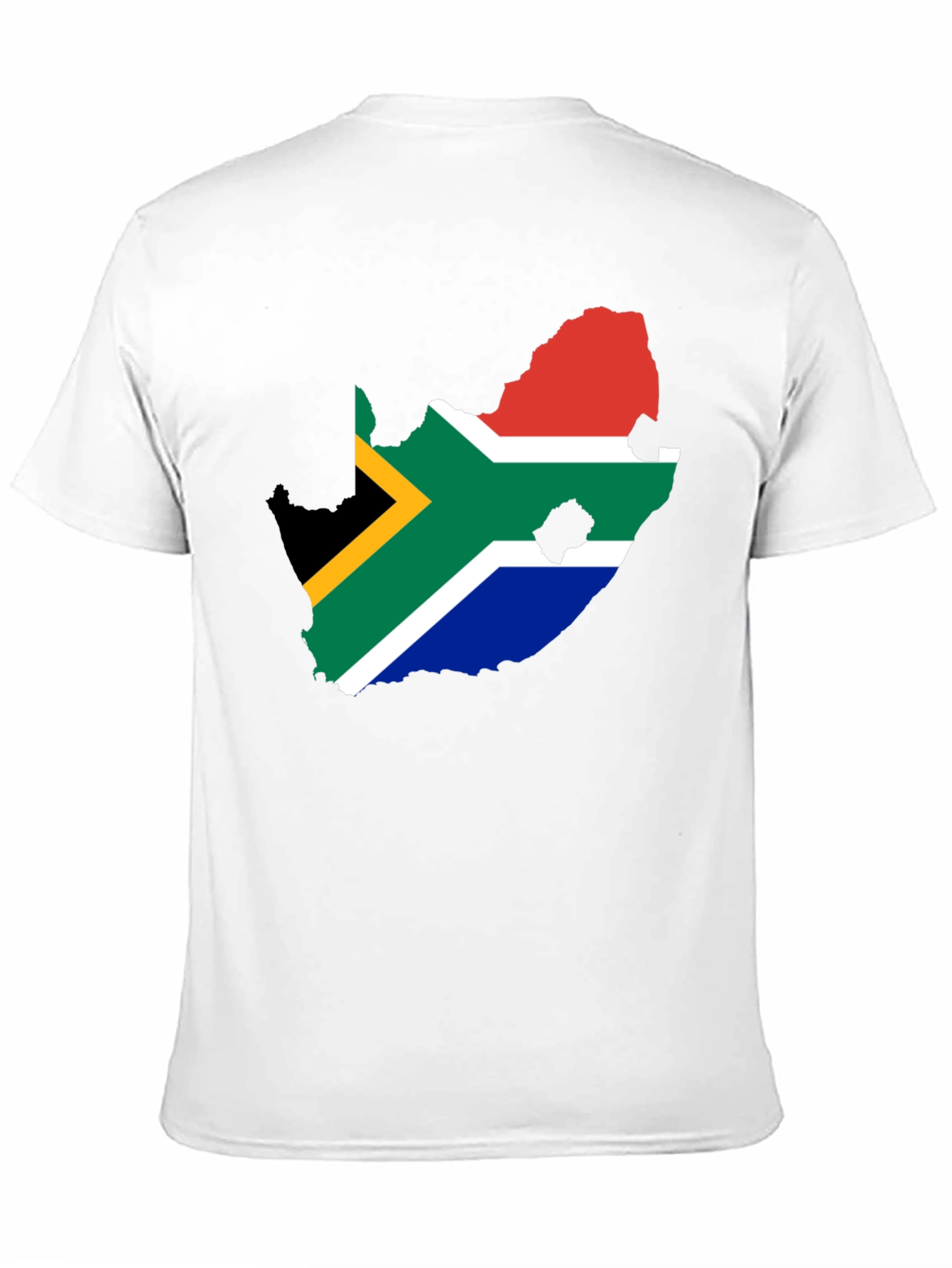 South Africa Flag Map T-Shirt - Black Graphic Tee