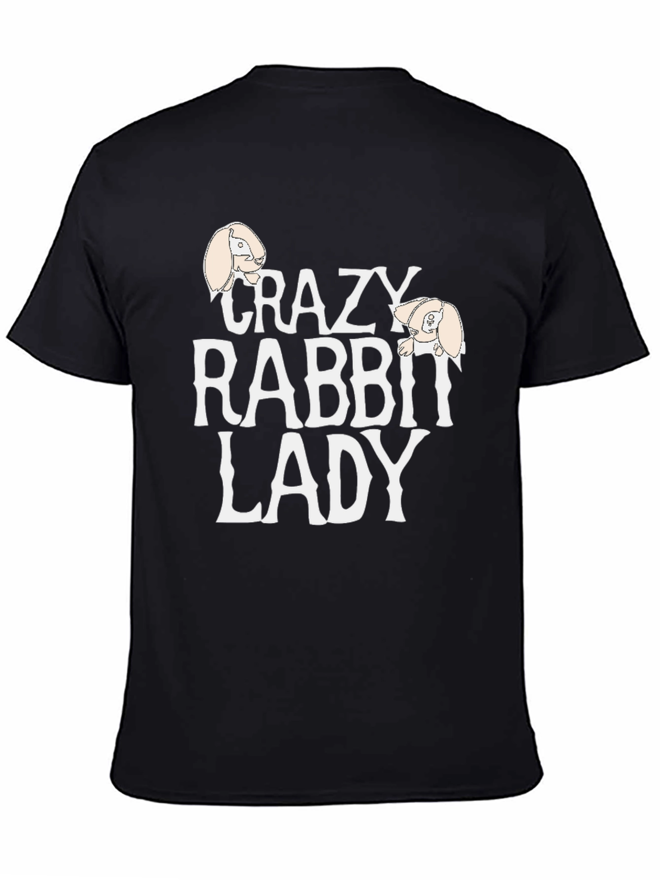 Crazy Rabbit Lady T-Shirt - Cute Pet Lover Tee