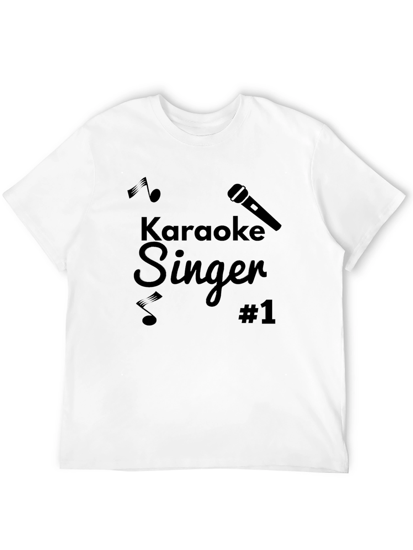 Karaoke Singer #1 Black T-Shirt