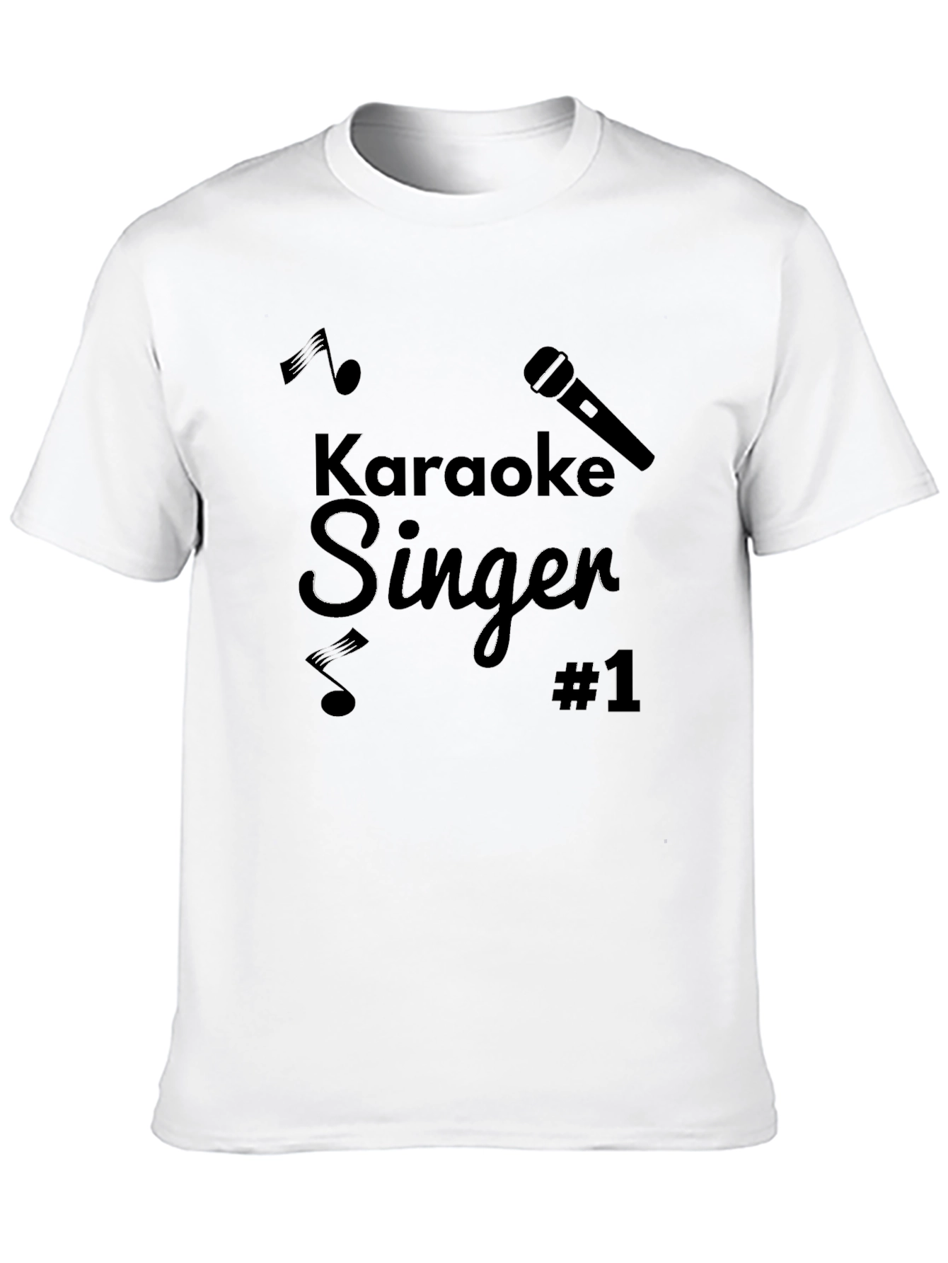 Karaoke Singer #1 Black T-Shirt