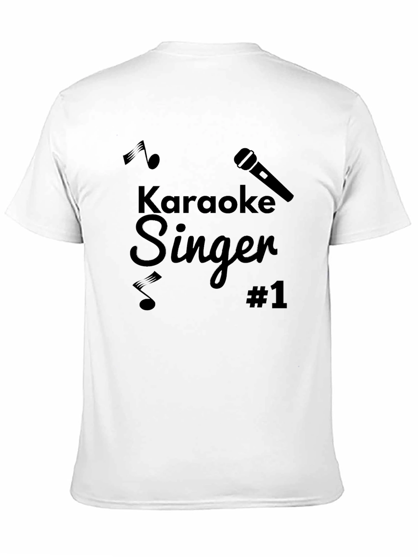 Karaoke Singer #1 Black T-Shirt