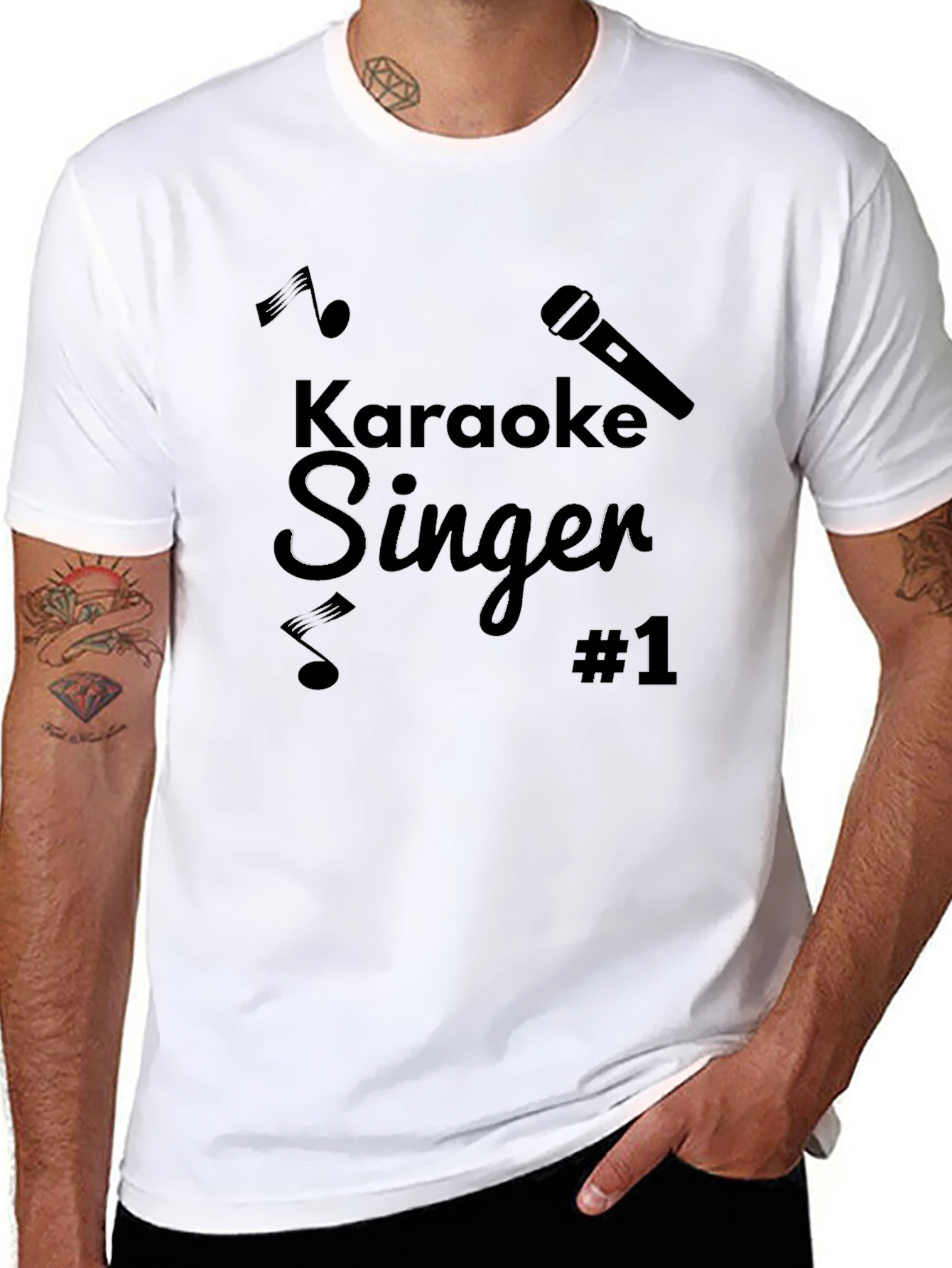 Karaoke Singer #1 Black T-Shirt