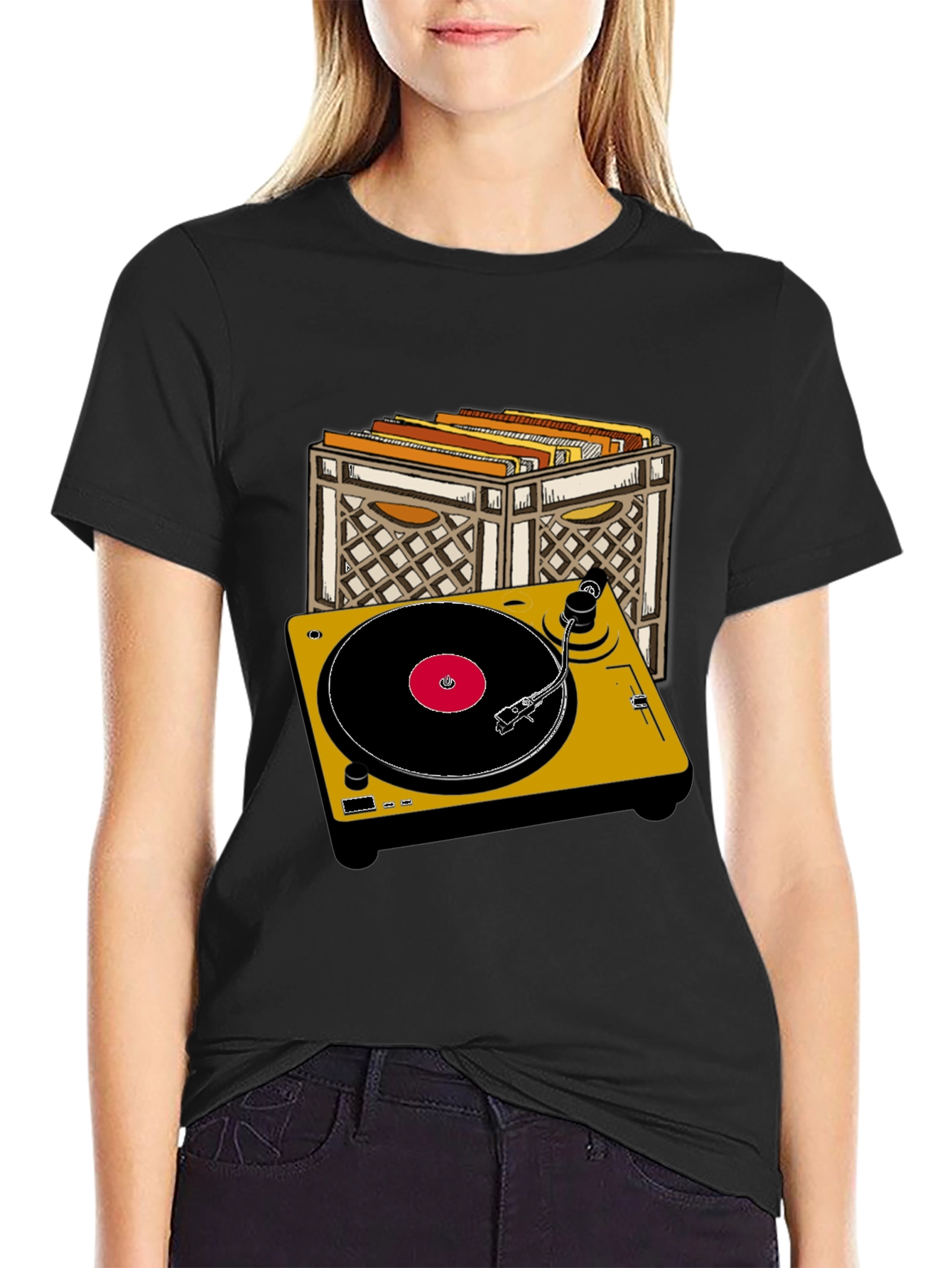 Retro Turntable Graphic T-Shirt