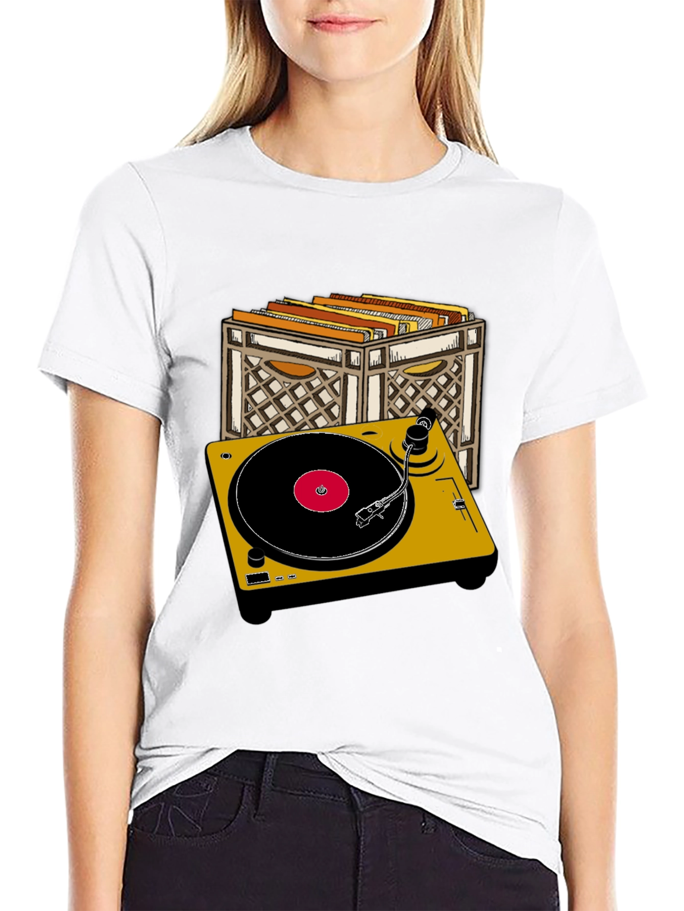 Retro Turntable Graphic T-Shirt