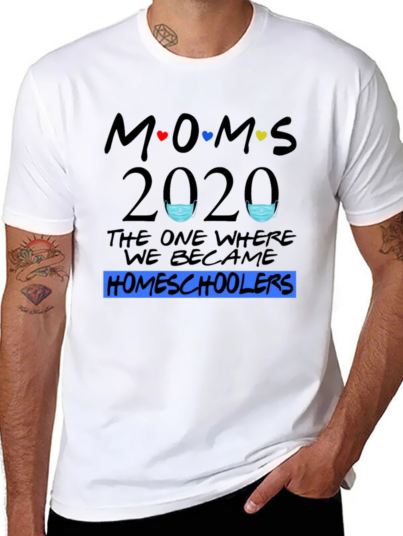 Moms 2020 Homeschoolers T-Shirt