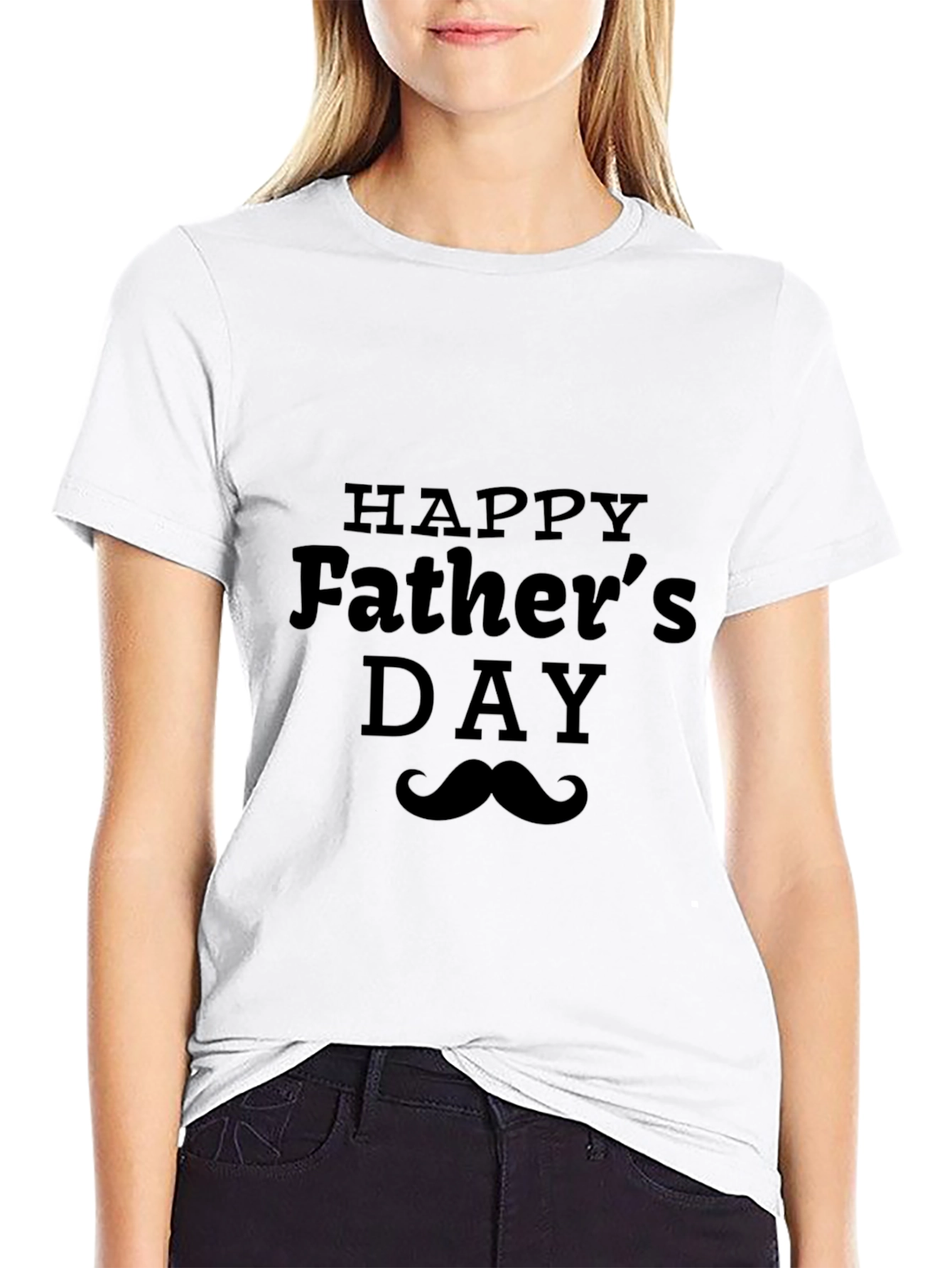 Happy Fathers Day Black T-Shirt