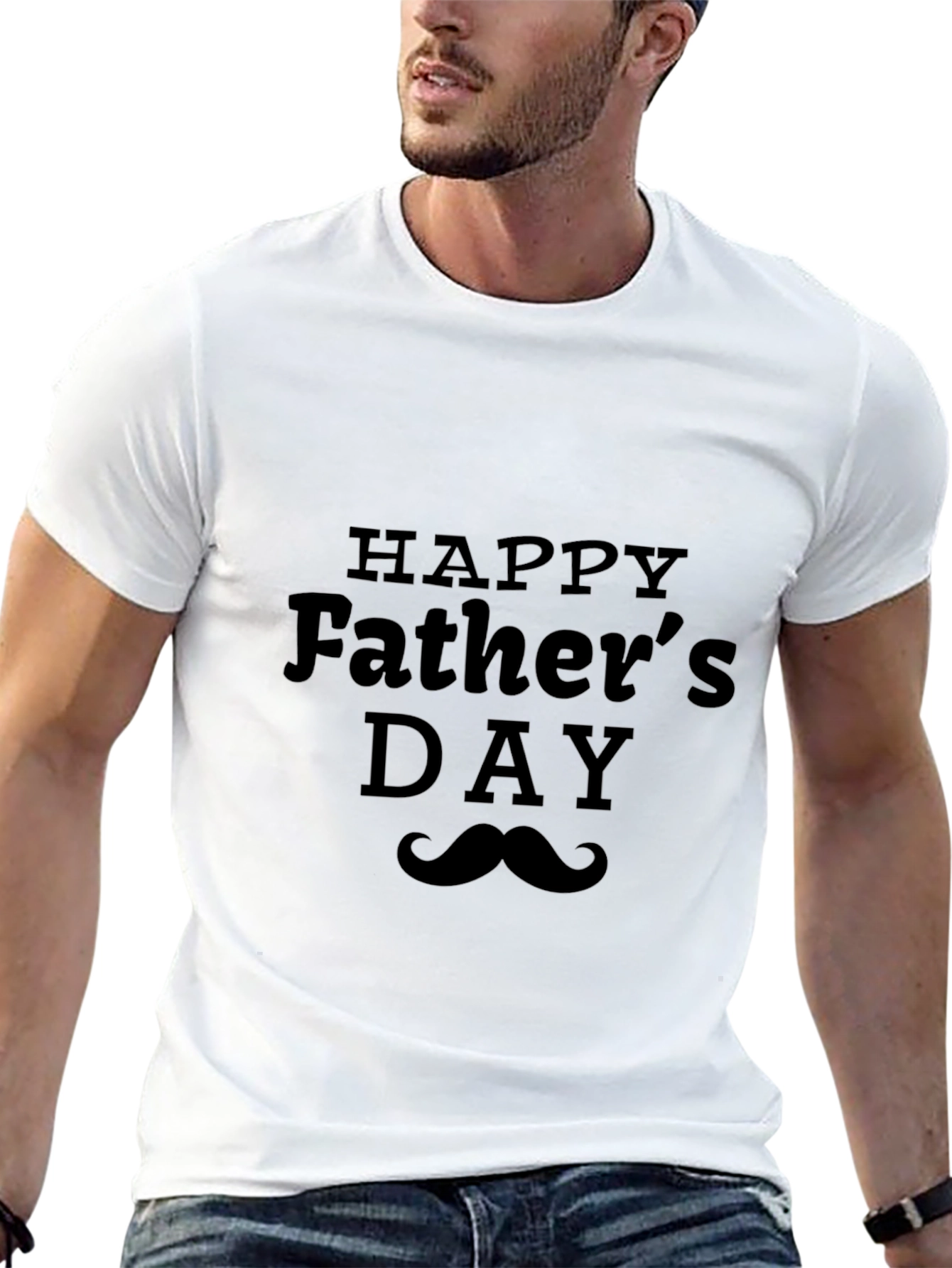Happy Fathers Day Black T-Shirt