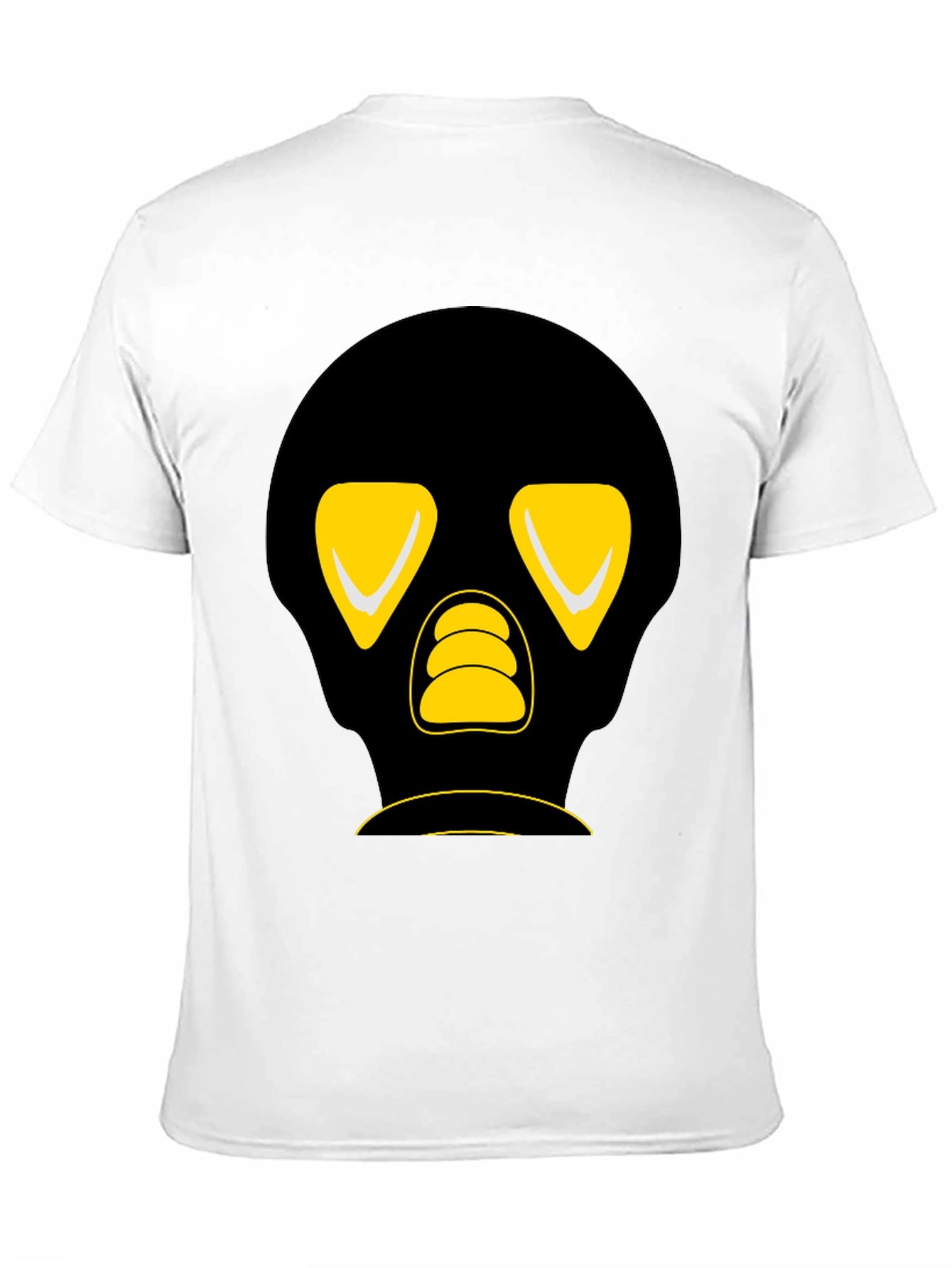 Black T-Shirt with Graphic Skull Design