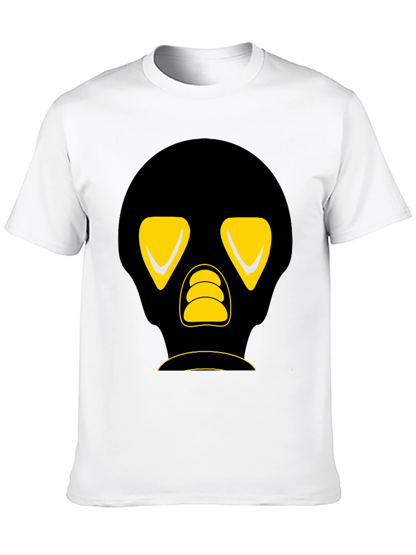 Black T-Shirt with Graphic Skull Design