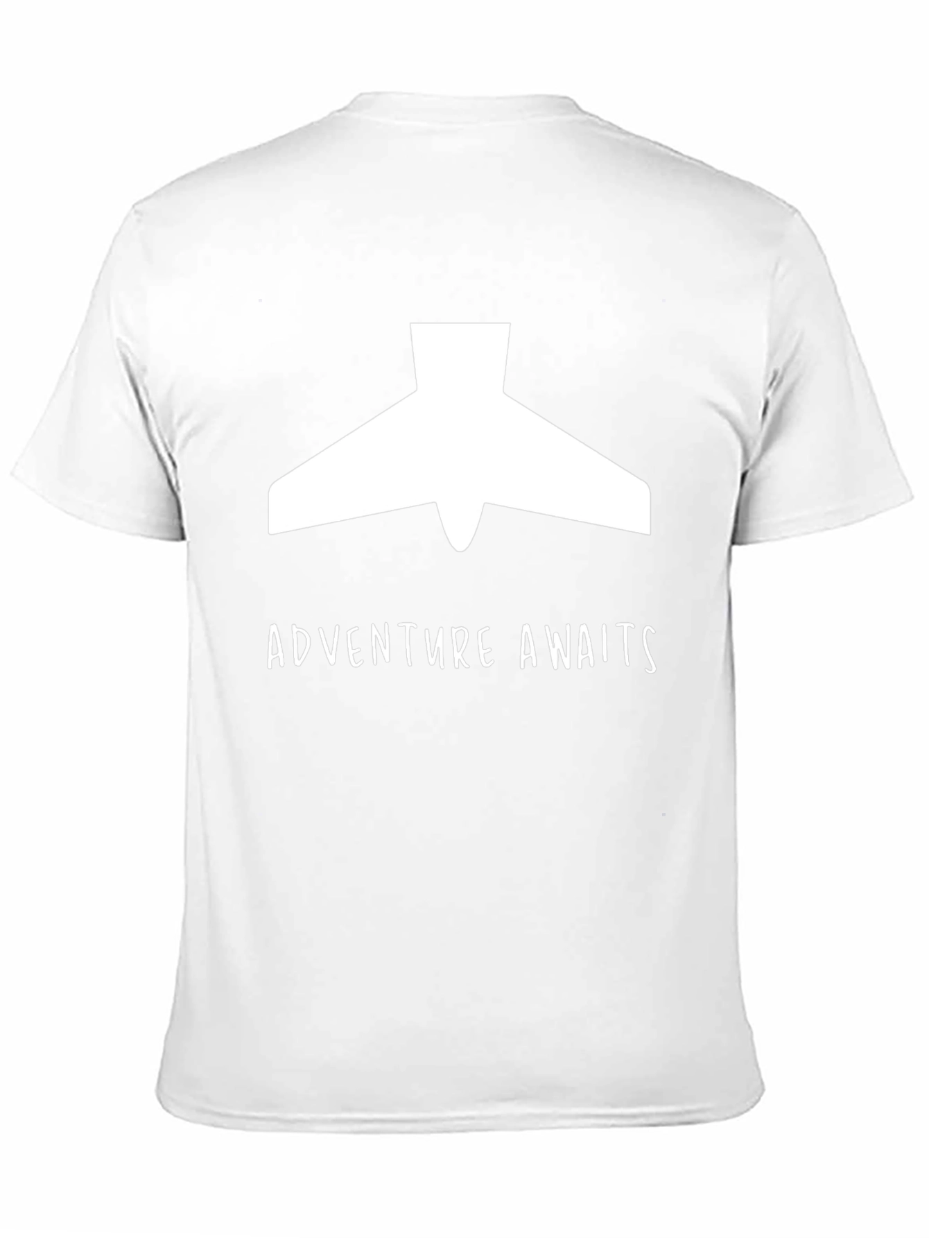 Adventure Awaits Plane Graphic Tee - Black