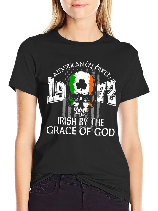 American Irish Skull T-Shirt
