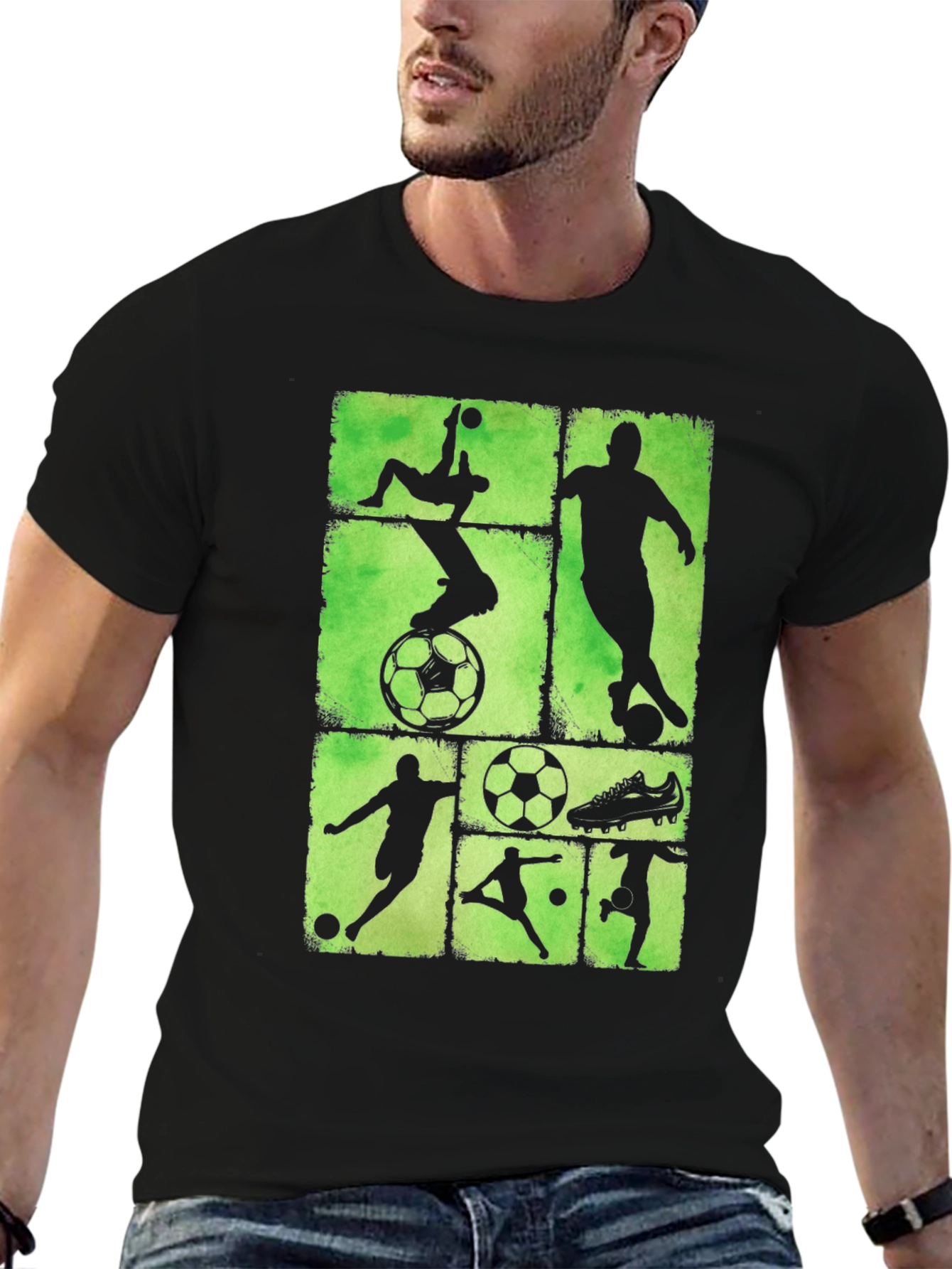 Soccer Silhouette Graphic Tee