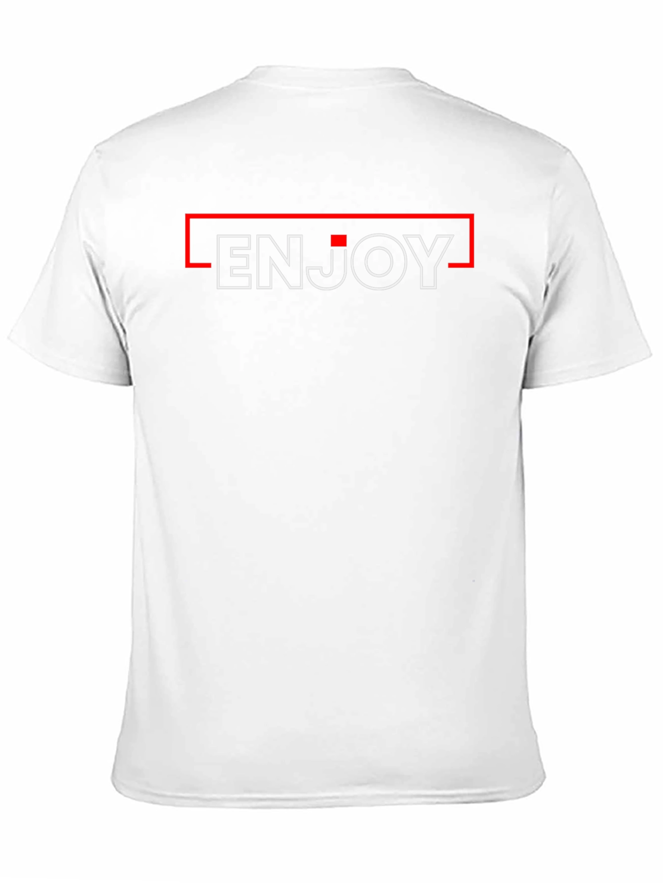 Enjoy Black T-Shirt - Modern Minimalist Design