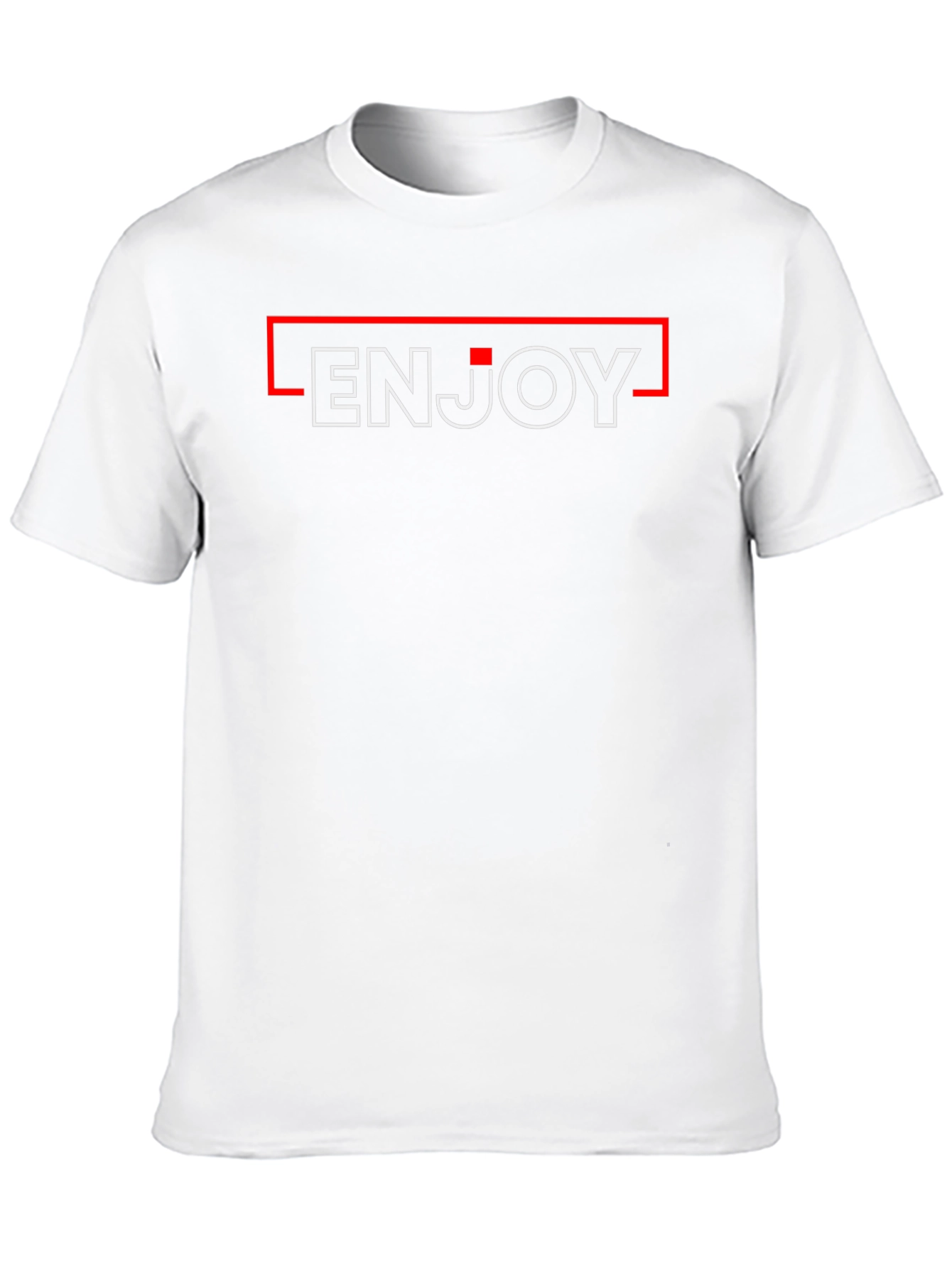 Enjoy Black T-Shirt - Modern Minimalist Design