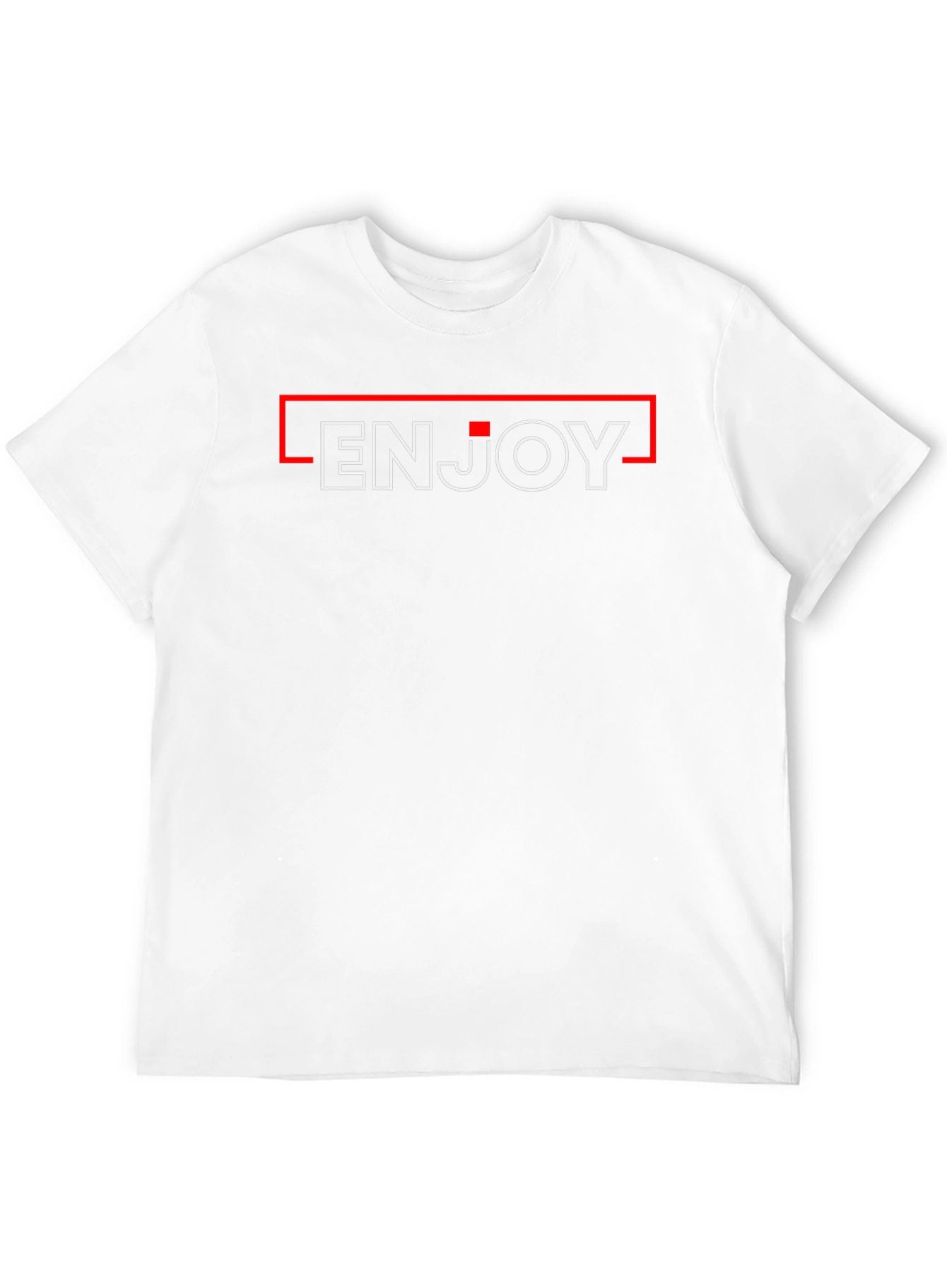 Enjoy Black T-Shirt - Modern Minimalist Design