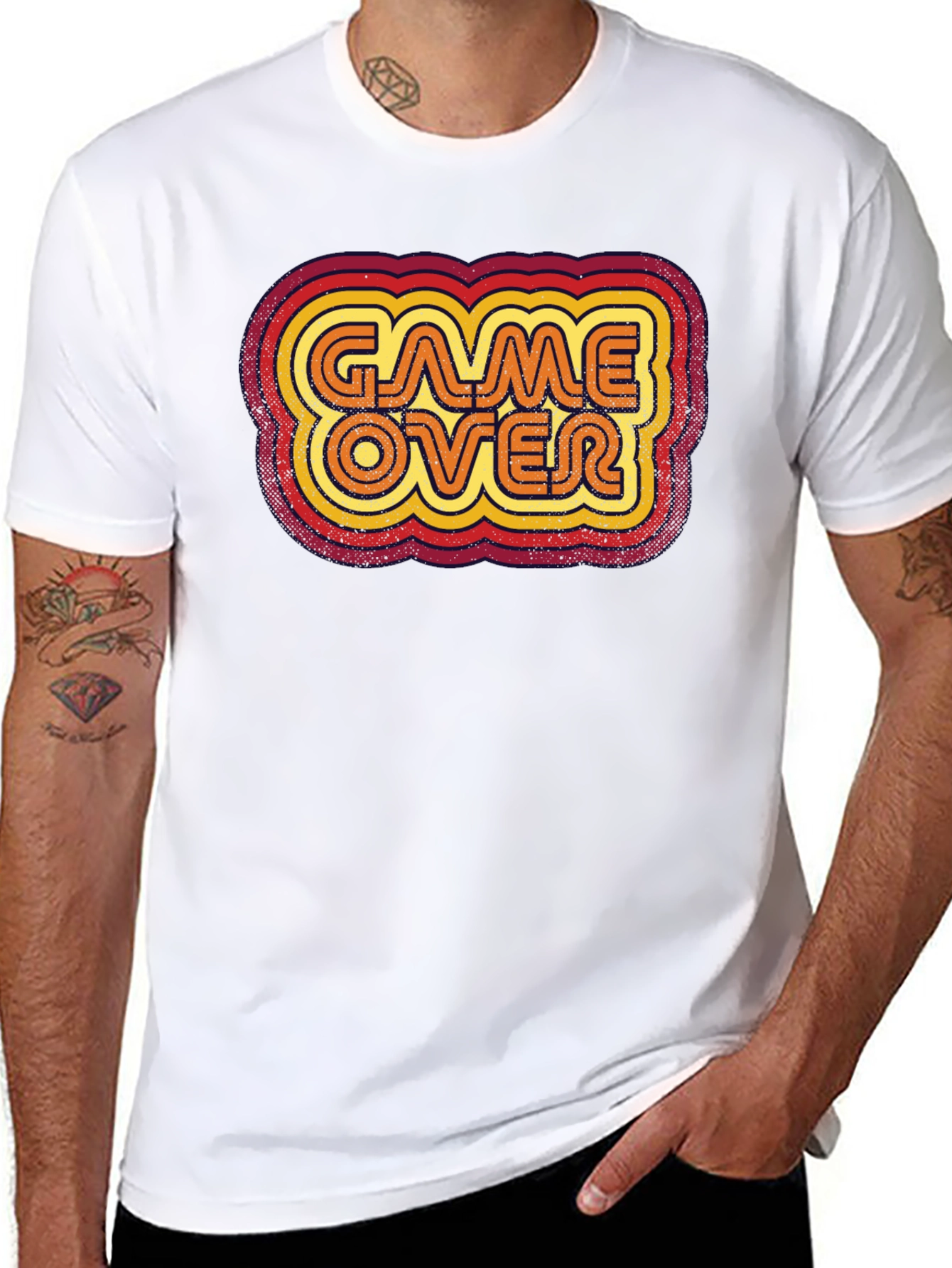 Retro Game Over Graphic Tee - Gamer T-Shirt