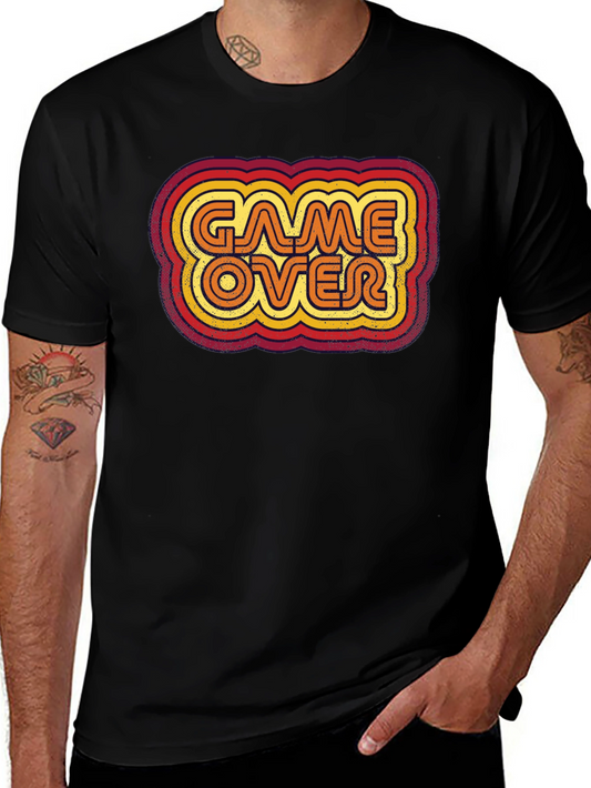 Retro Game Over Graphic Tee - Gamer T-Shirt