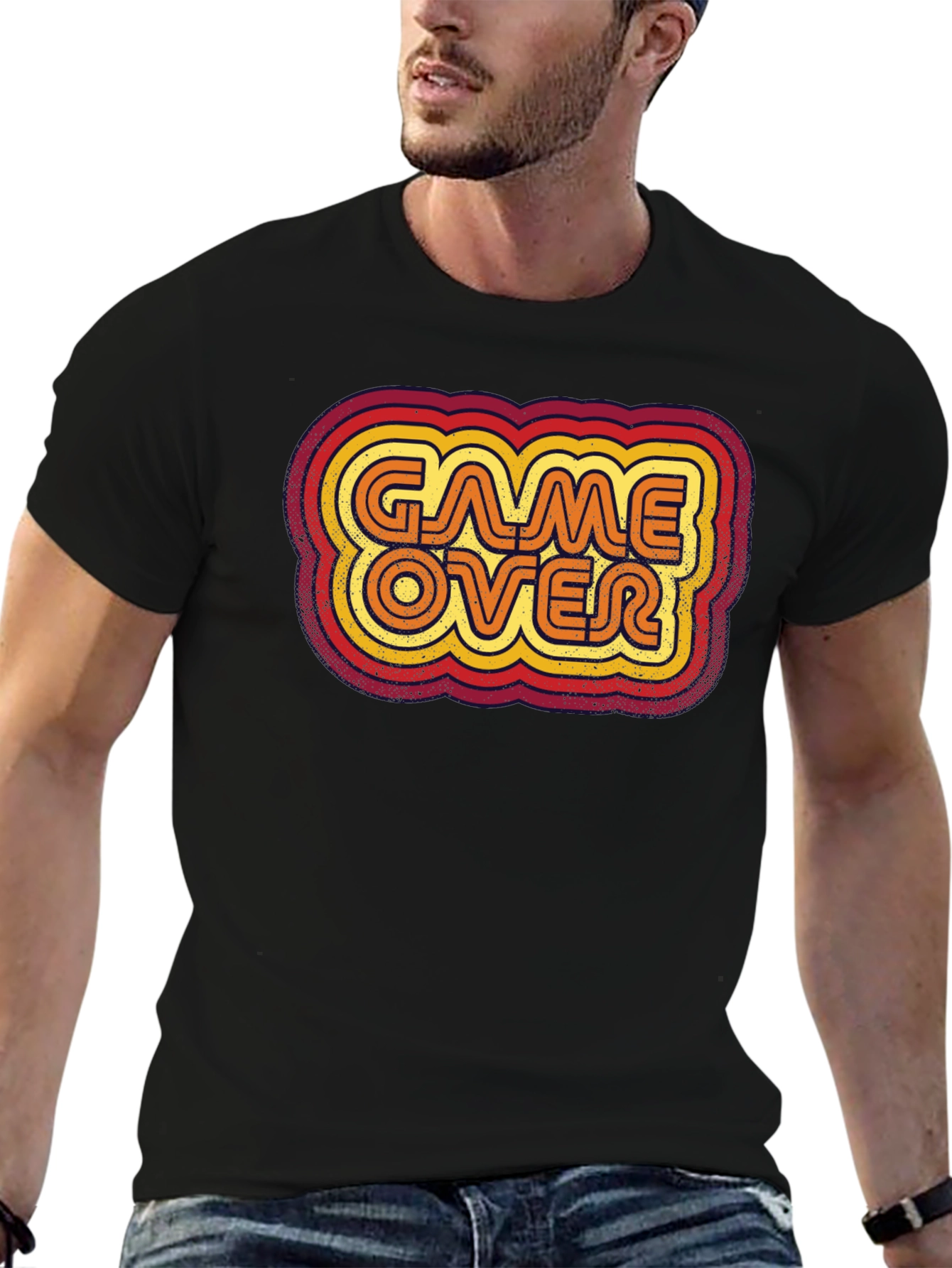 Retro Game Over Graphic Tee - Gamer T-Shirt