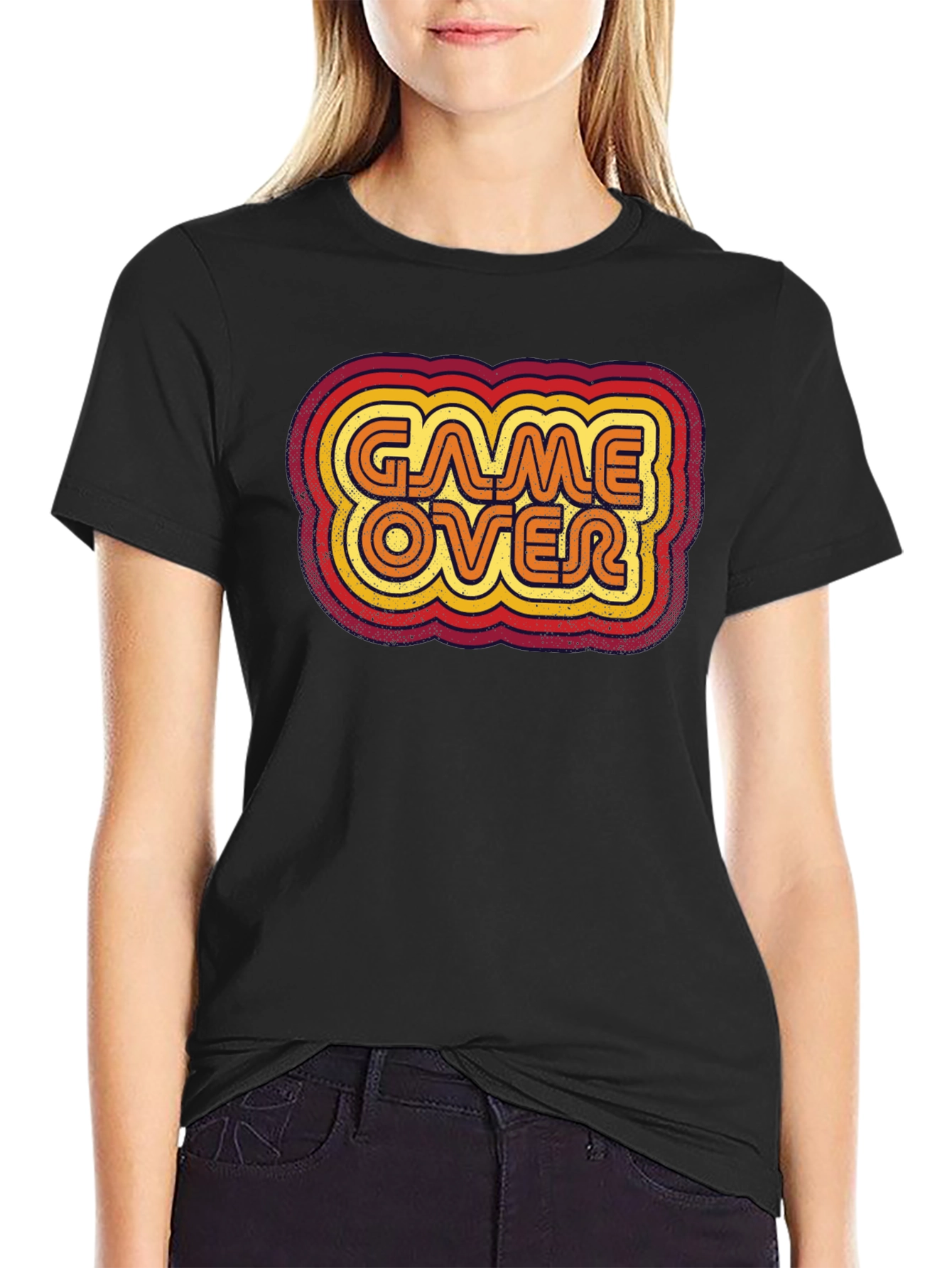 Retro Game Over Graphic Tee - Gamer T-Shirt