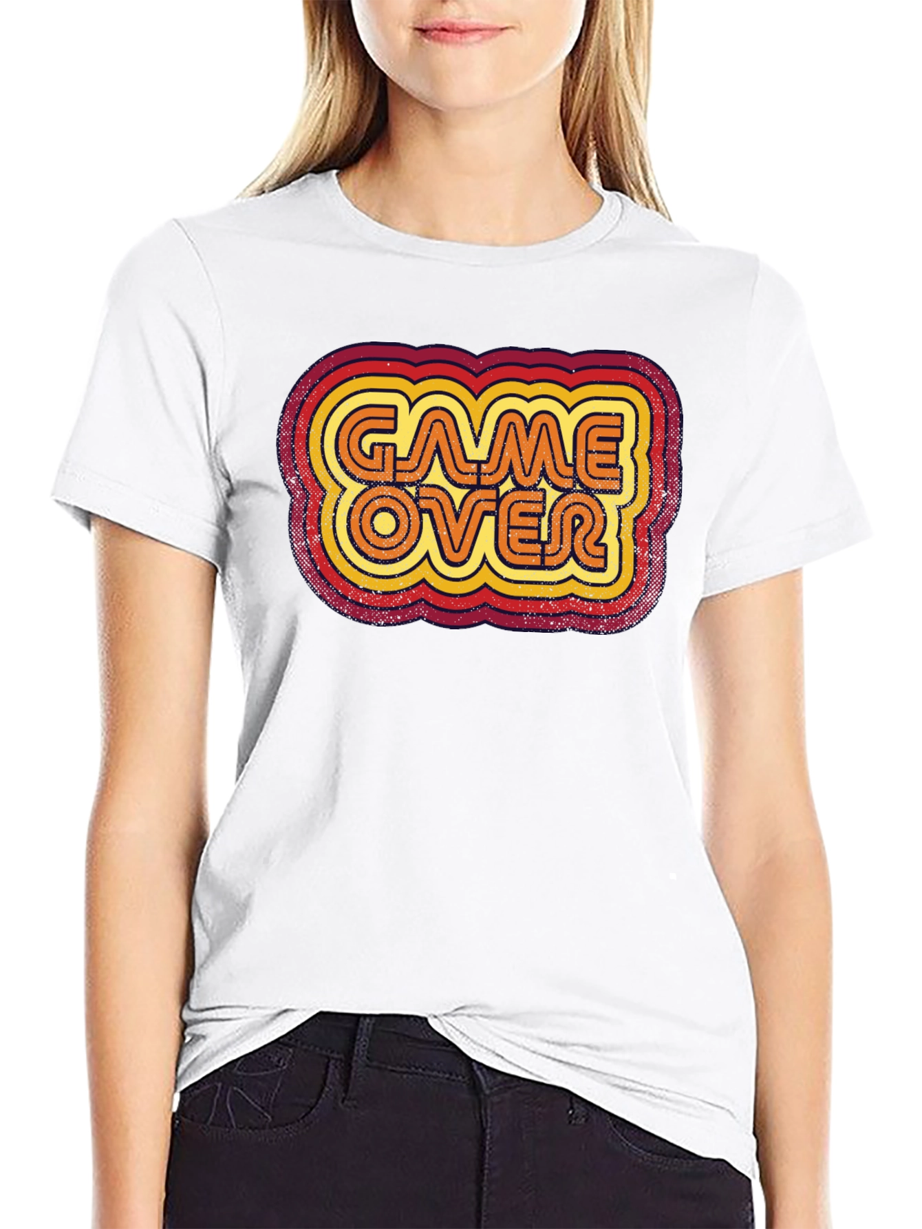 Retro Game Over Graphic Tee - Gamer T-Shirt