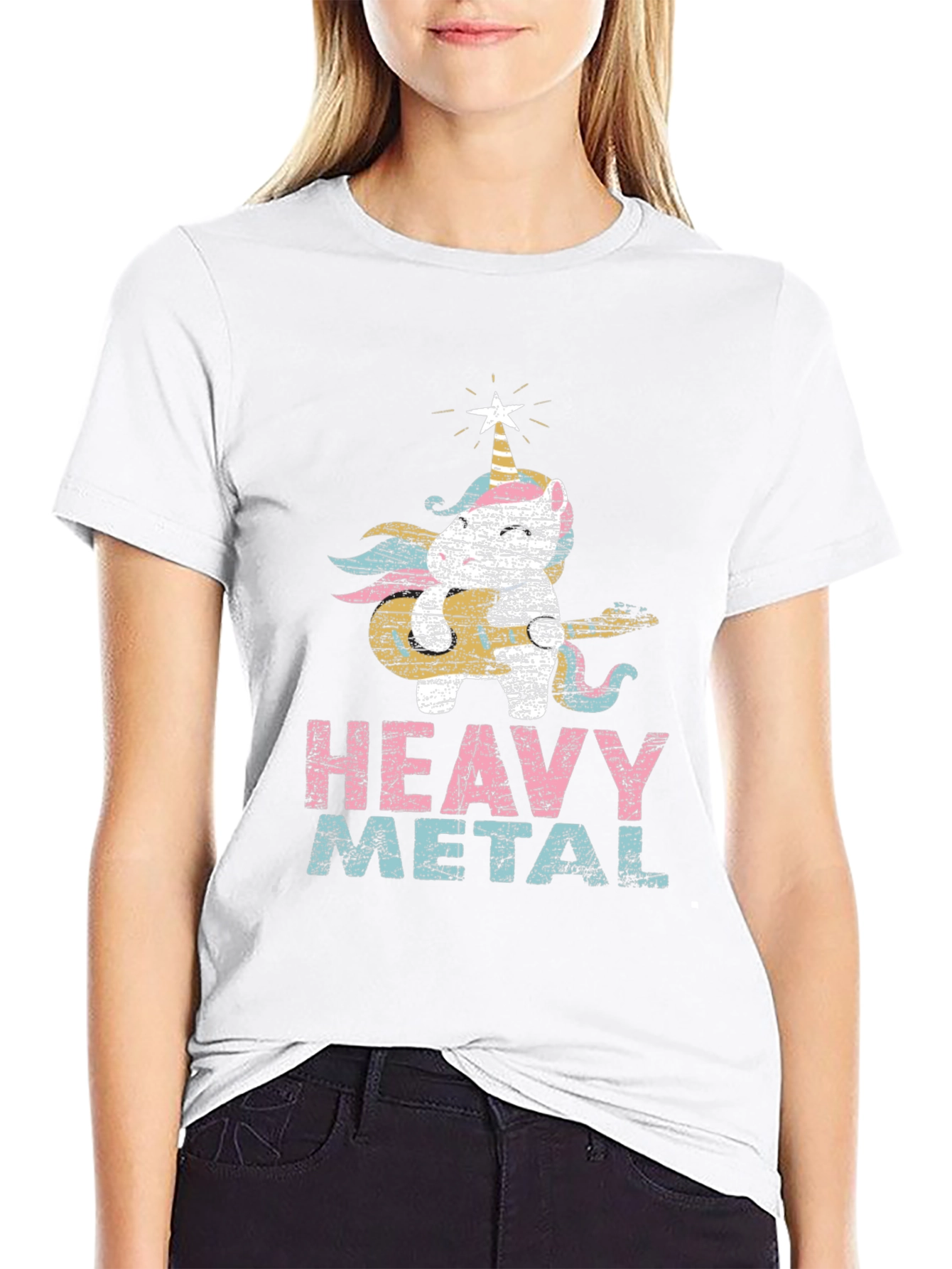 Unicorn Heavy Metal Graphic Tee