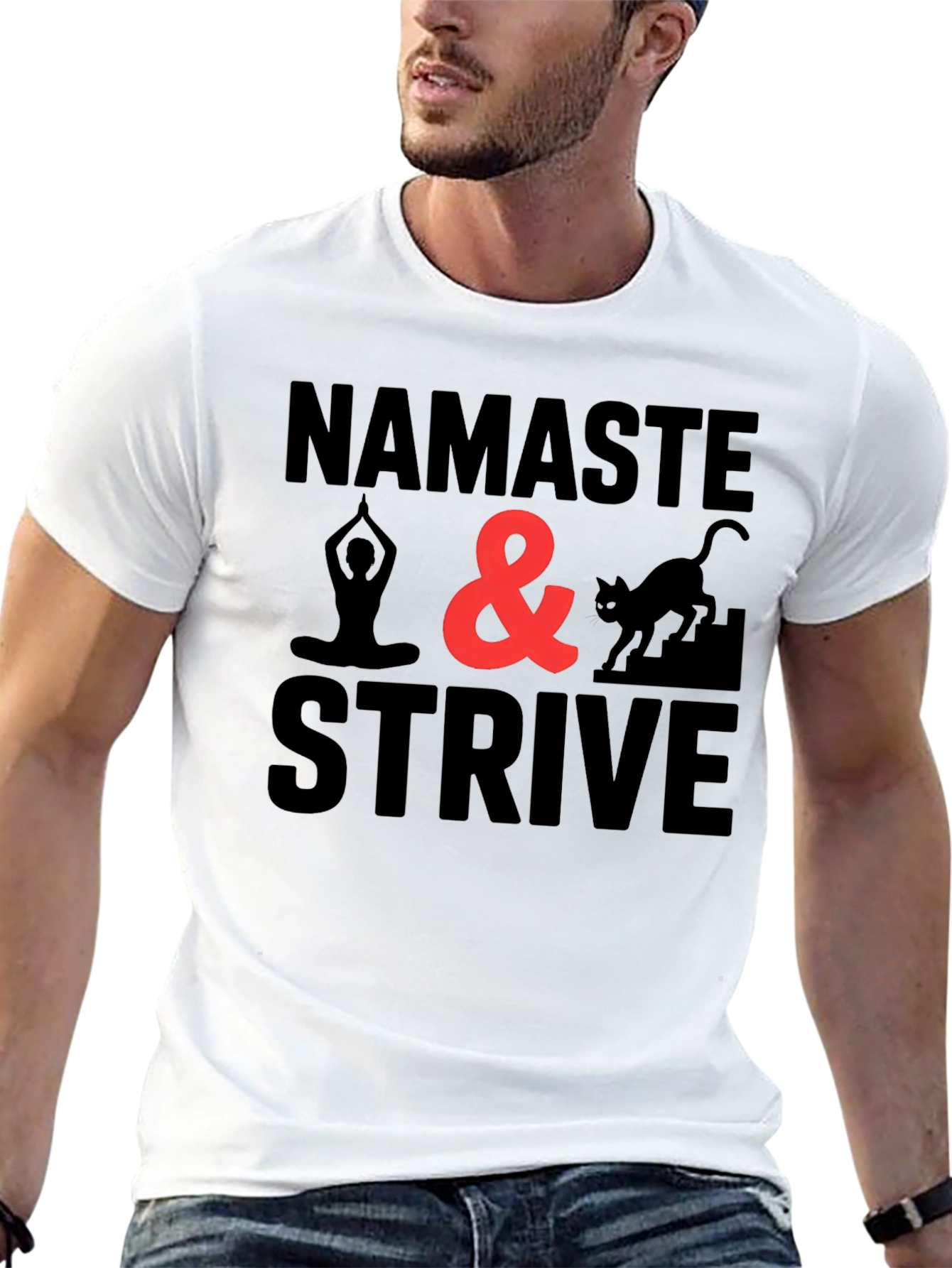 Namaste & Strive Graphic Tee