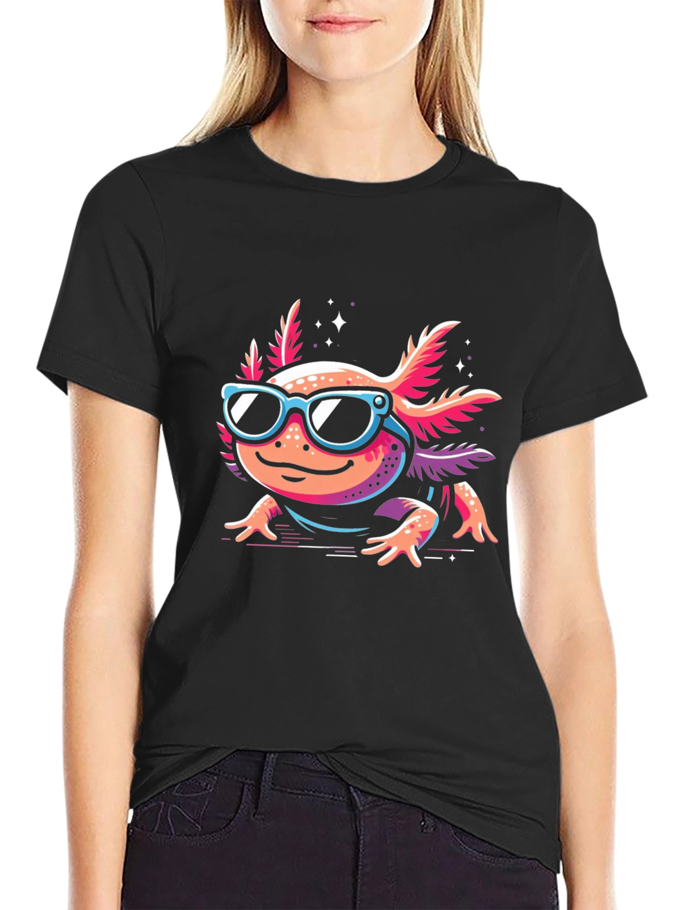 Cool Axolotl T-Shirt - Graphic Tee