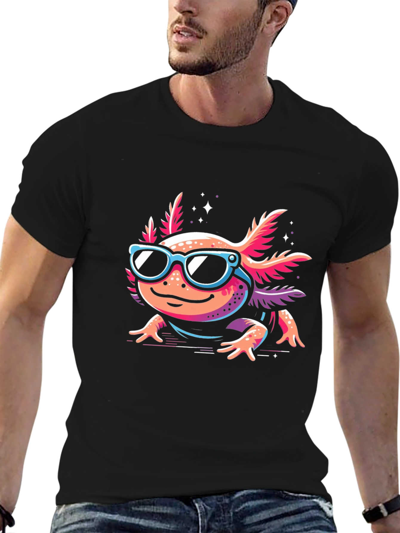 Cool Axolotl T-Shirt - Graphic Tee