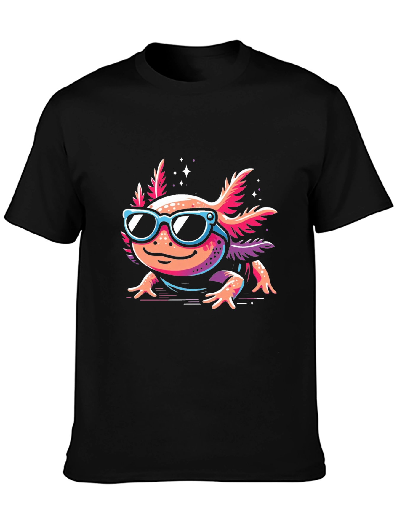 Cool Axolotl T-Shirt - Graphic Tee
