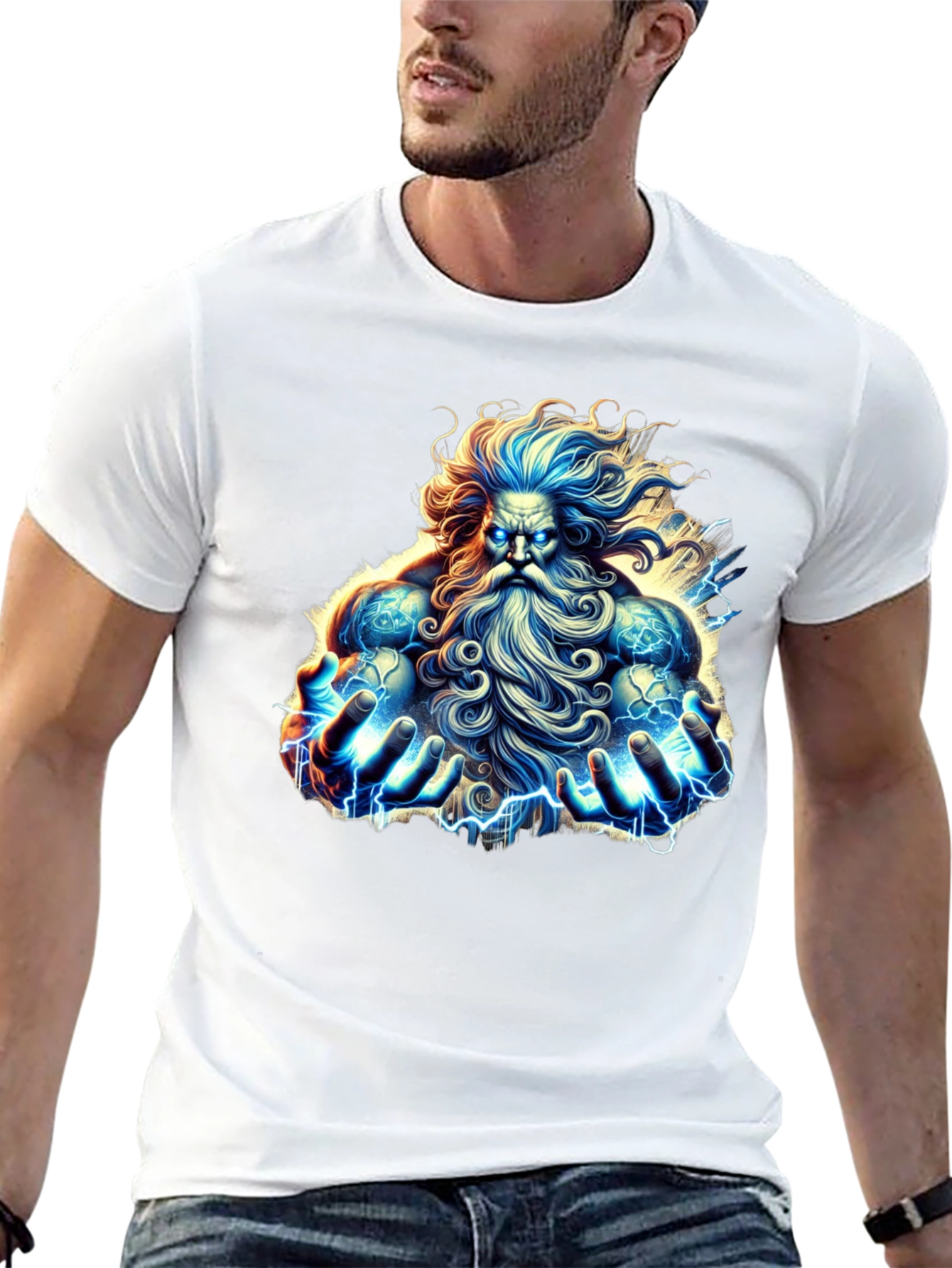 Mythical God Graphic Tee - Black