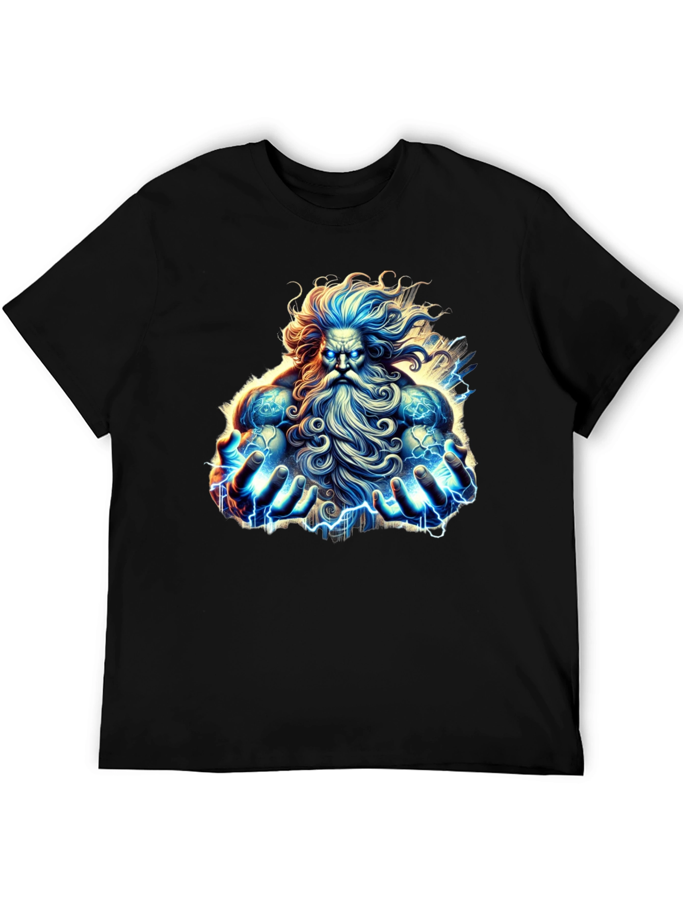 Mythical God Graphic Tee - Black