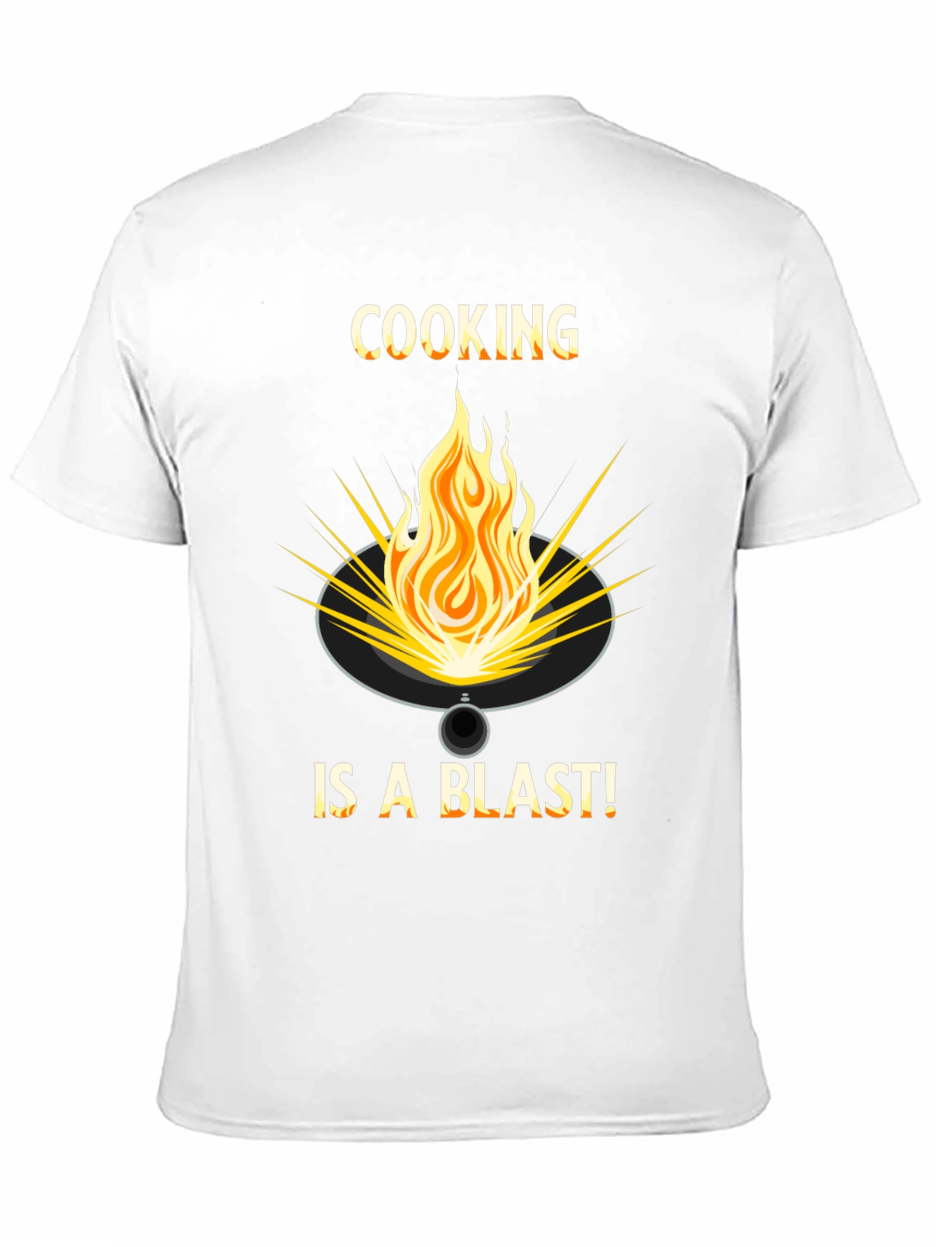 Cooking is a Blast T-Shirt - Fire Graphic Tee