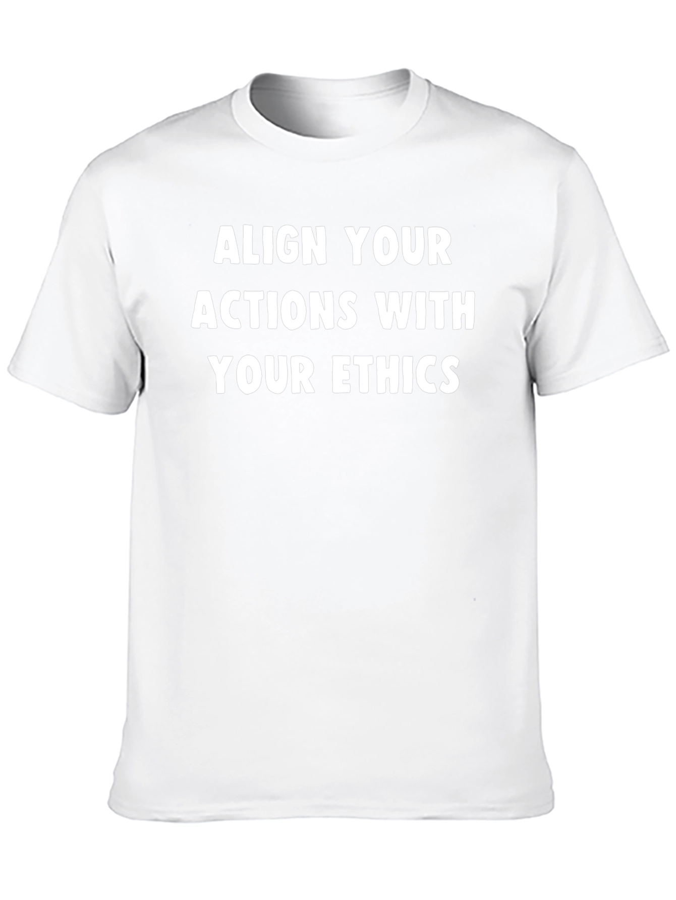 Align Your Actions With Your Ethics Black T-Shirt