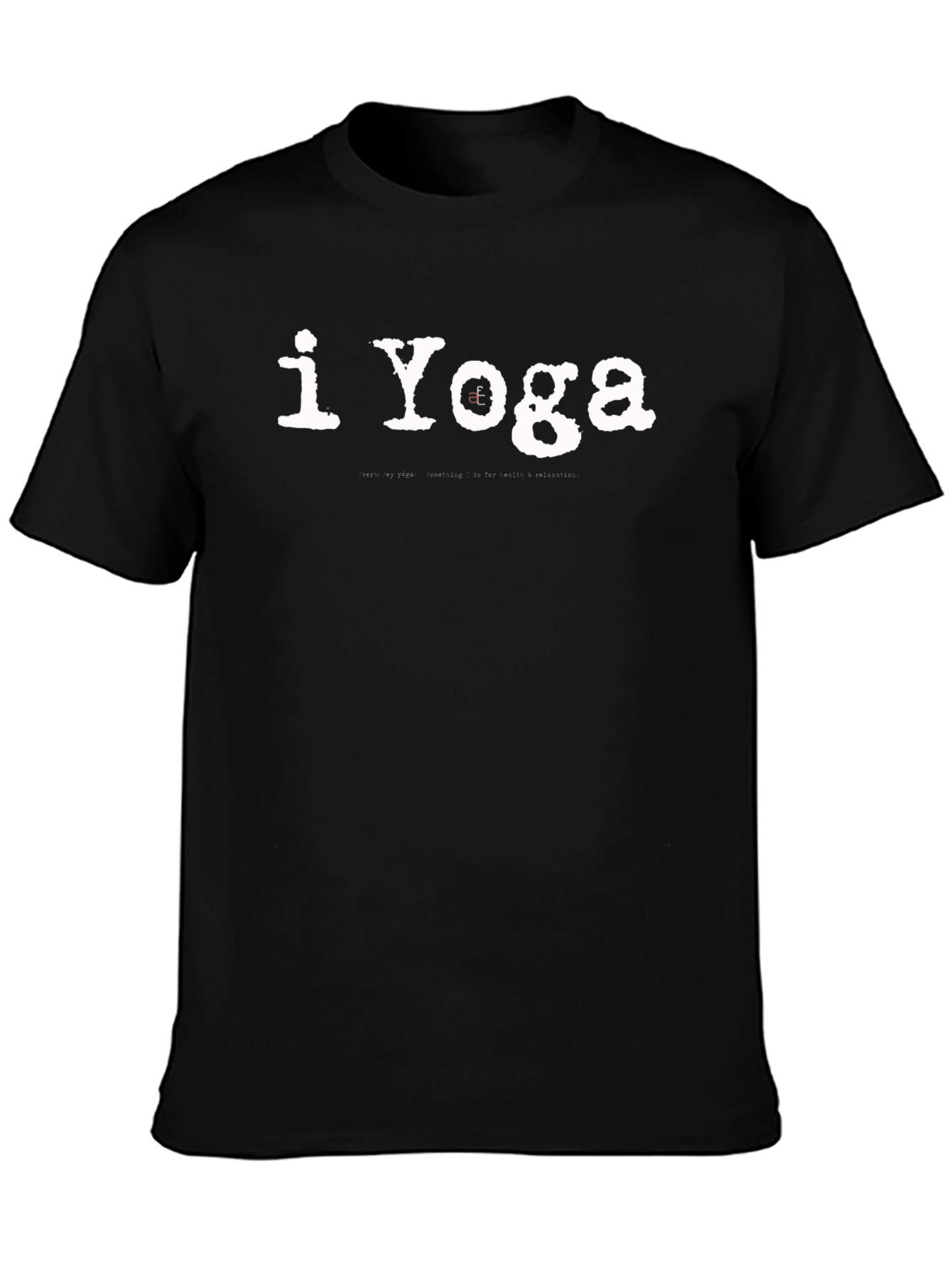 I Yoga T-Shirt - Black Cotton Tee