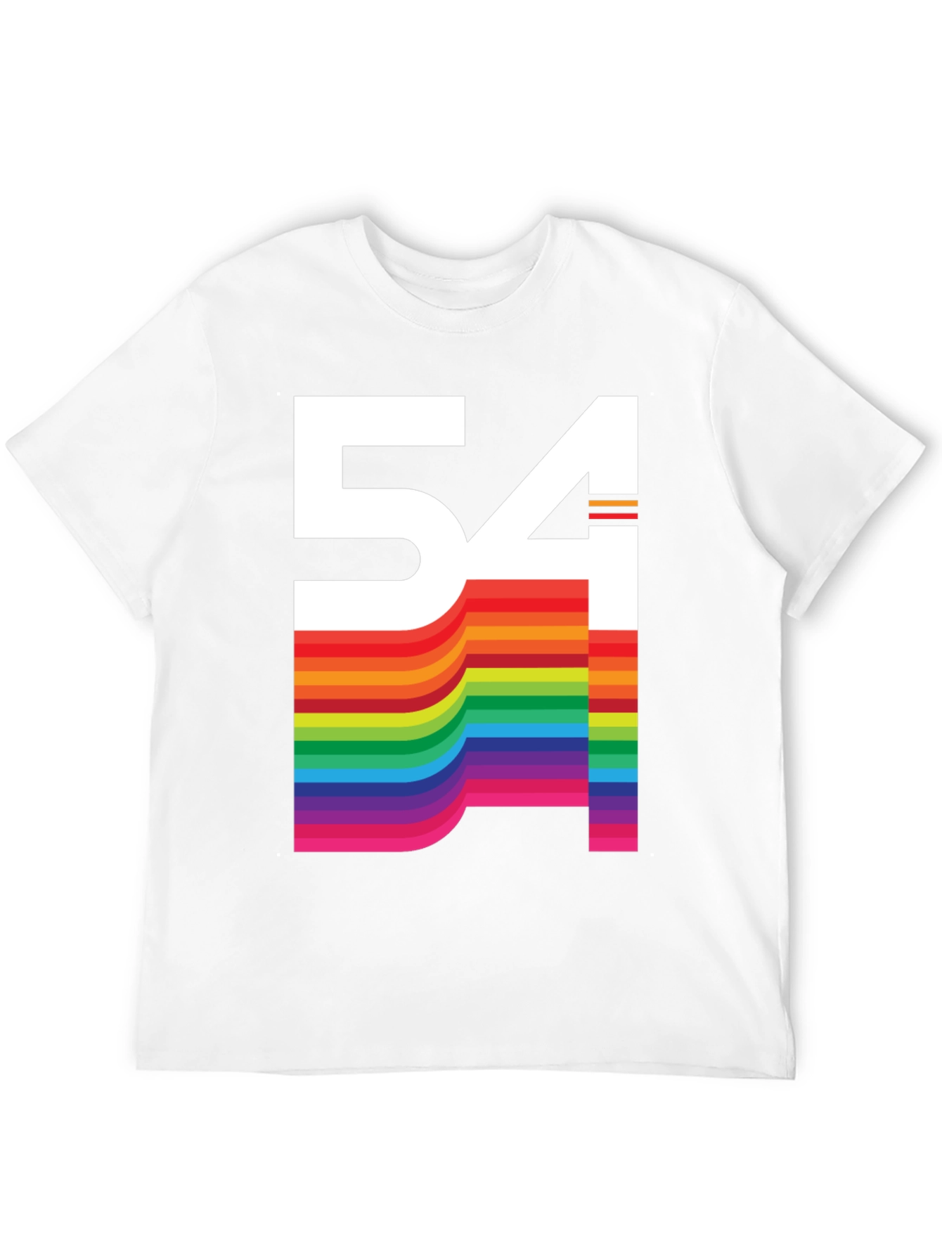 Retro Rainbow 54 Graphic Tee
