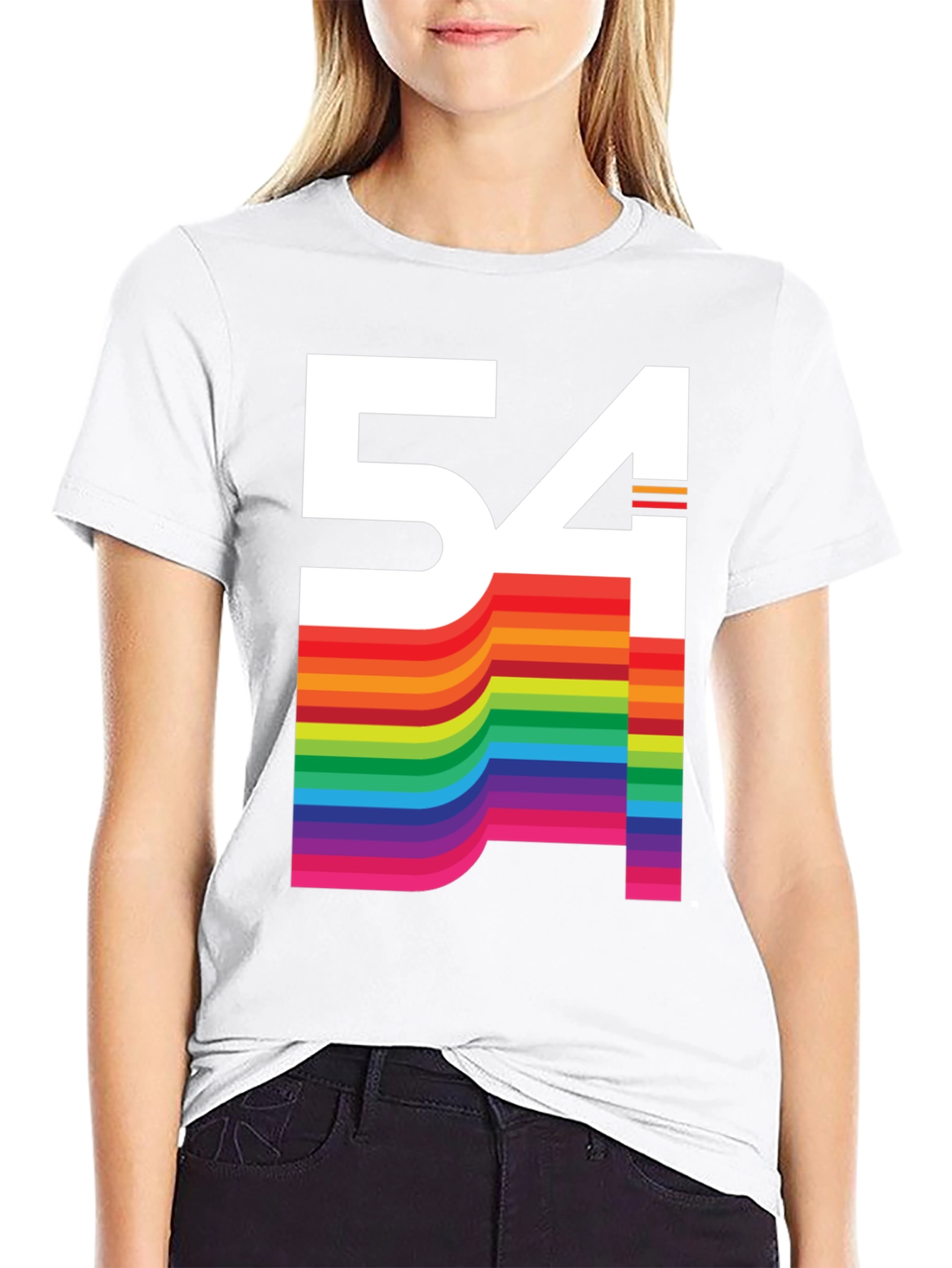 Retro Rainbow 54 Graphic Tee
