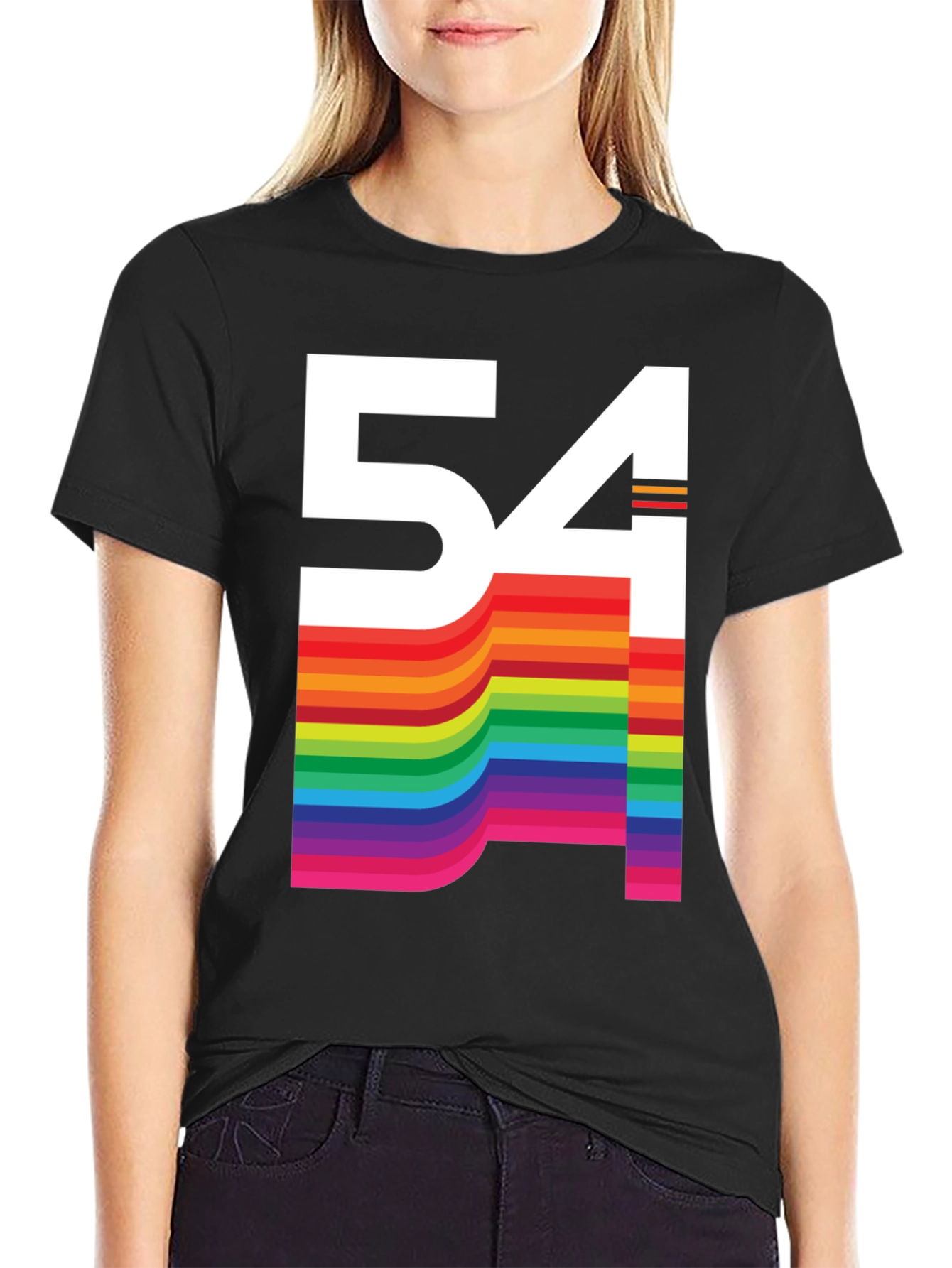 Retro Rainbow 54 Graphic Tee