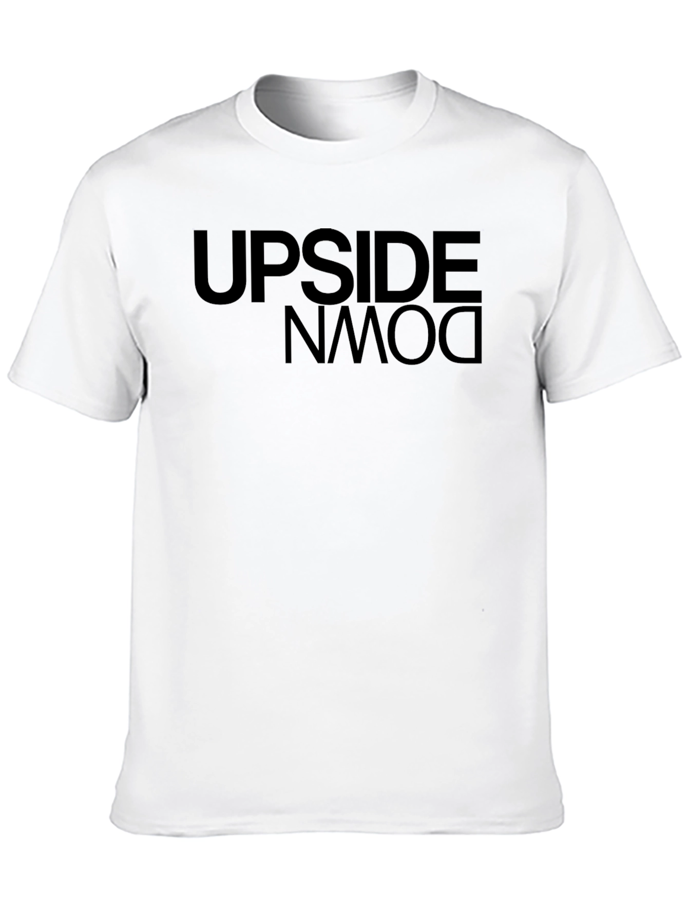Upside Down Graphic Tee - Mens Black T-Shirt