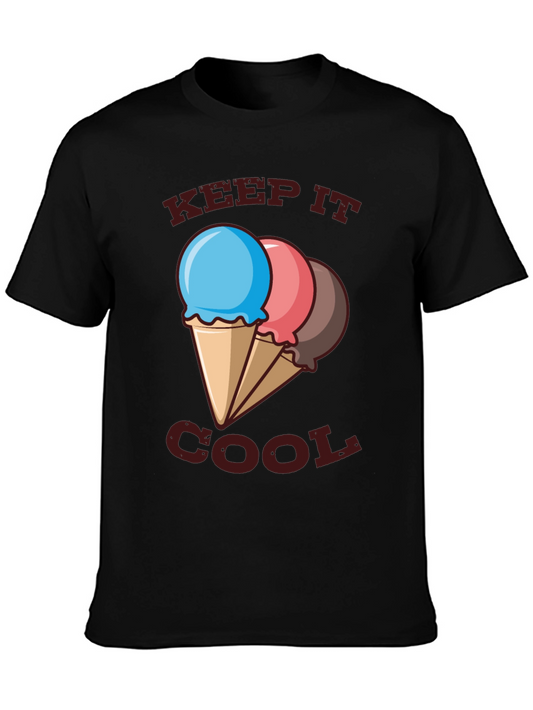 Keep It Cool Ice Cream T-Shirt - Black