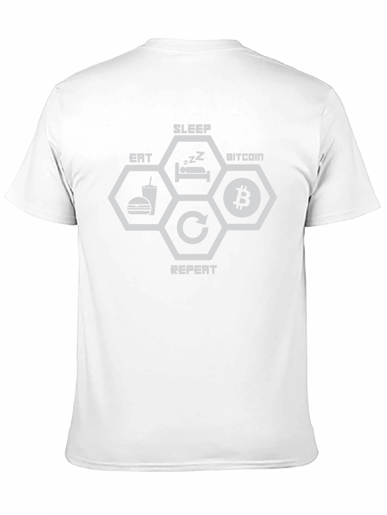 Bitcoin Eat Sleep Repeat T-Shirt Crypto Tee