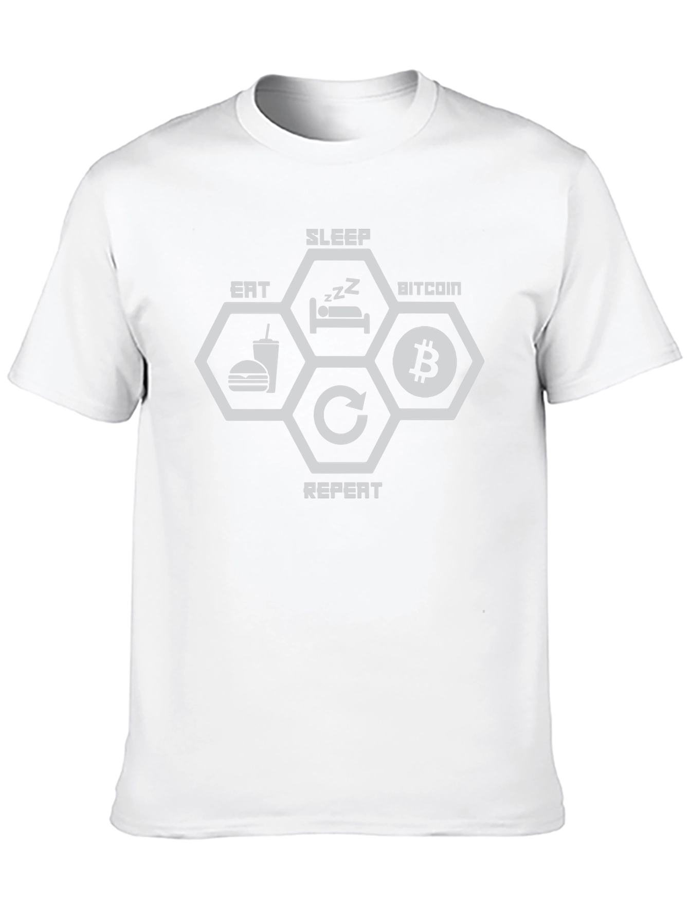 Bitcoin Eat Sleep Repeat T-Shirt Crypto Tee