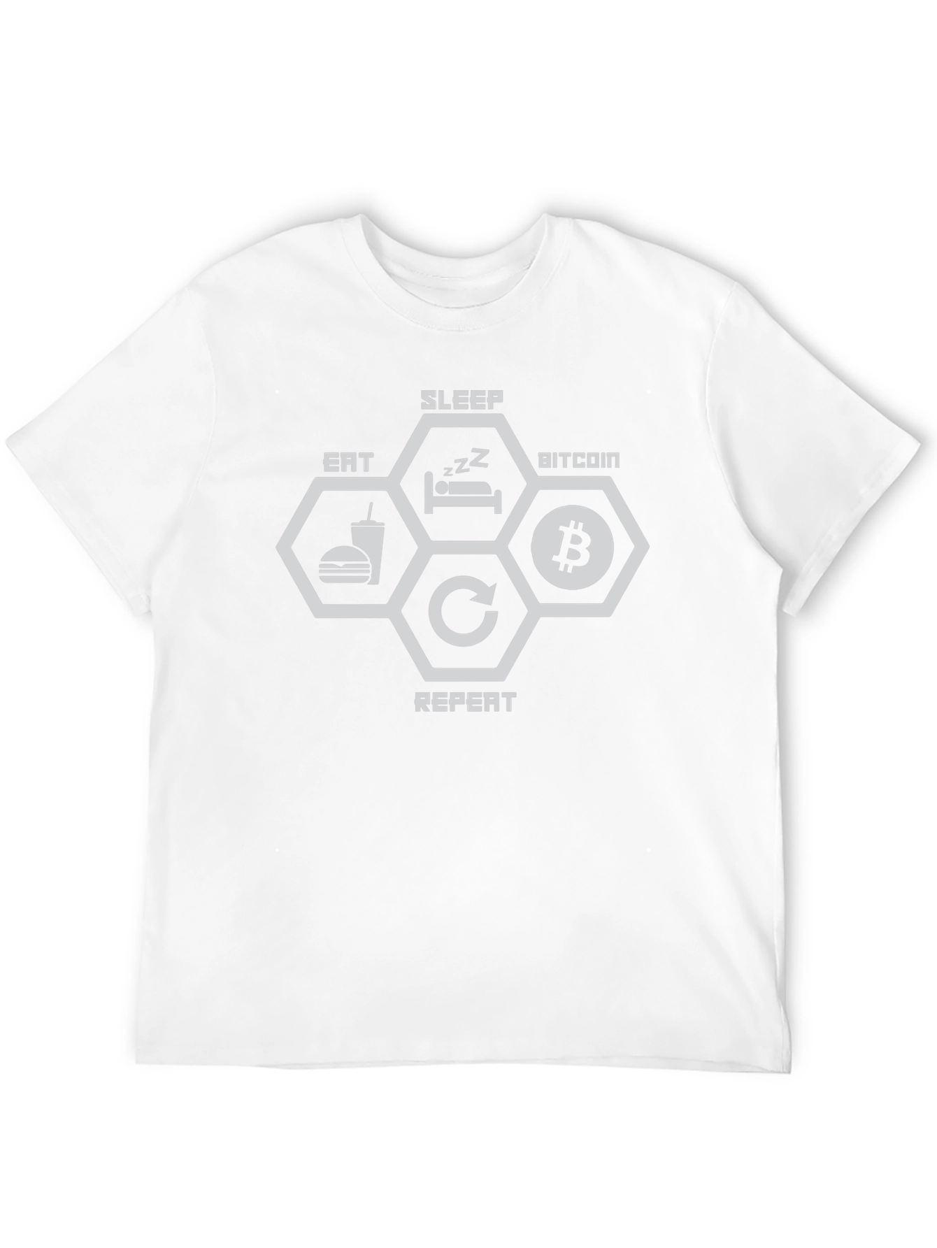 Bitcoin Eat Sleep Repeat T-Shirt Crypto Tee