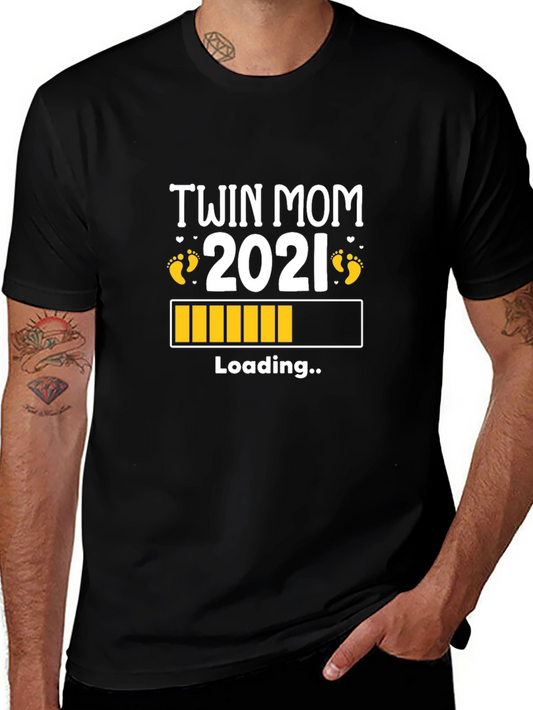 Twin Mom 2021 Loading T-Shirt