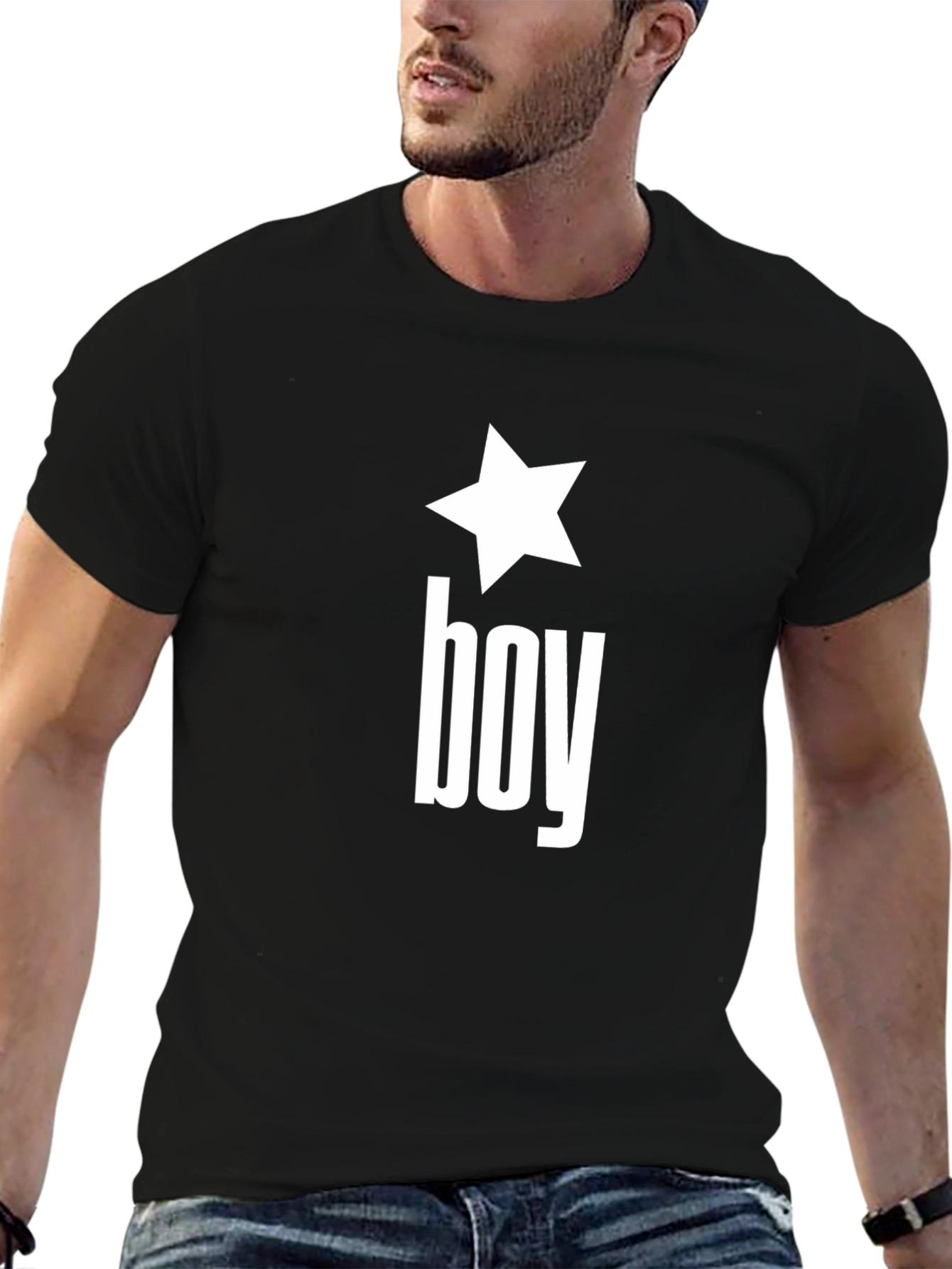 Star Boy Graphic Black T-Shirt - Trendy Casual Wear