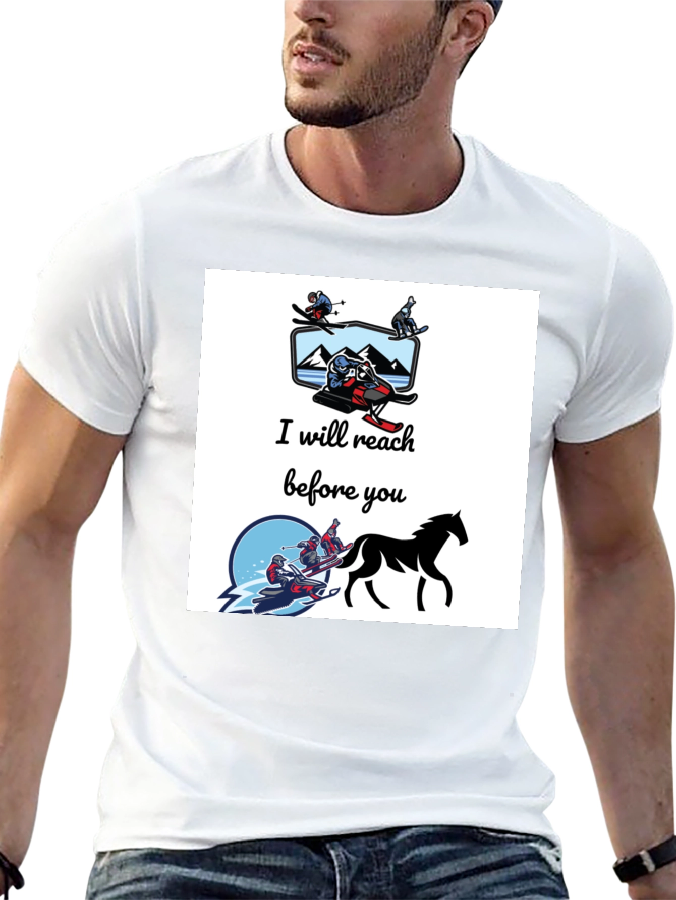 I Will Reach Before You T-Shirt