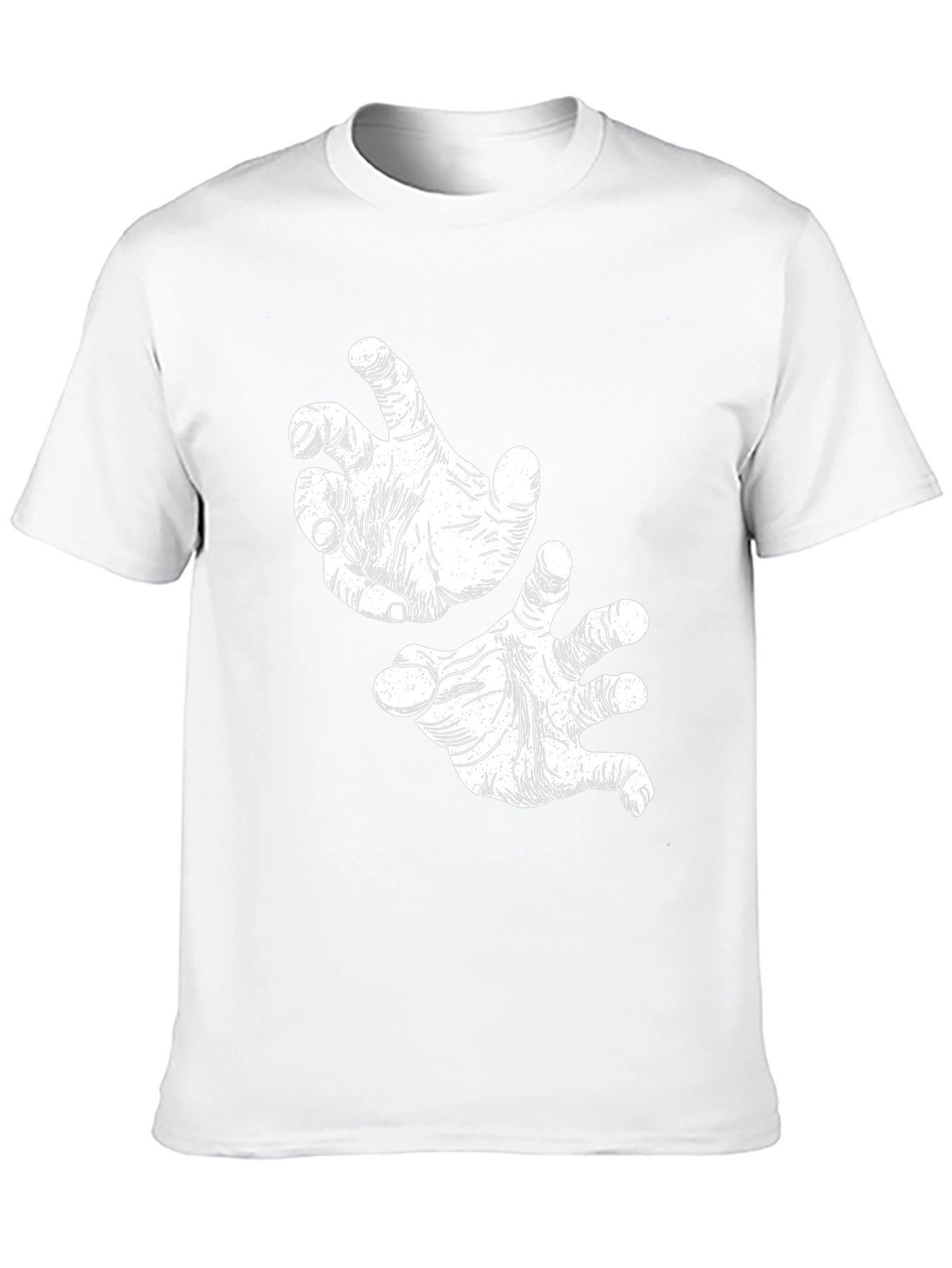 Creepy Hand Gesture Black T-Shirt