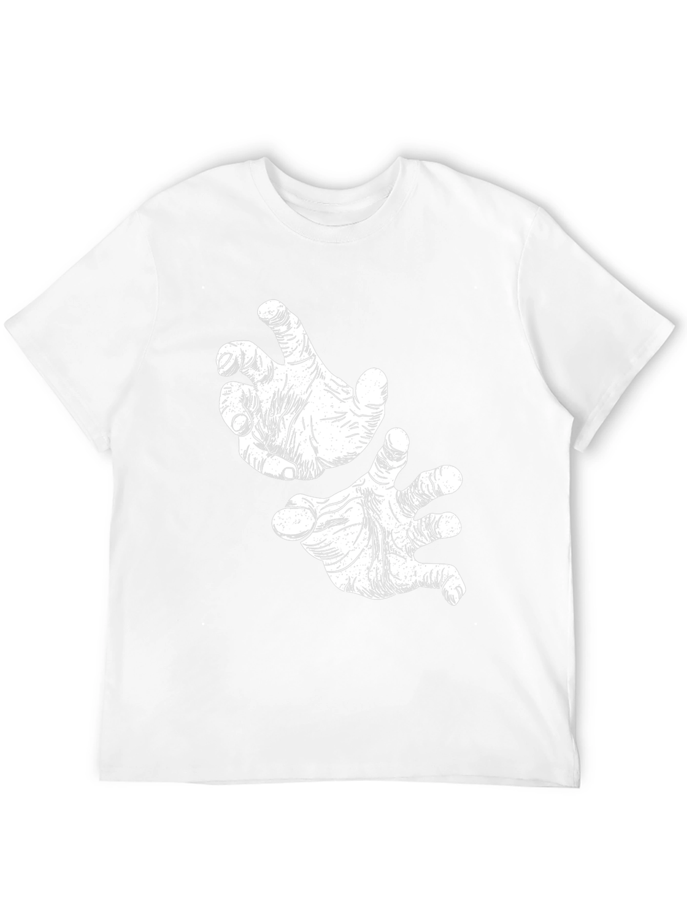 Creepy Hand Gesture Black T-Shirt